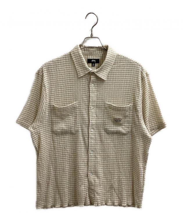 トップス stussy 25SS CRINKLED CHECK SS SHIRT 中古・古着通販】stussy (ステューシー) CRINKLED CHECK SS SHIRT