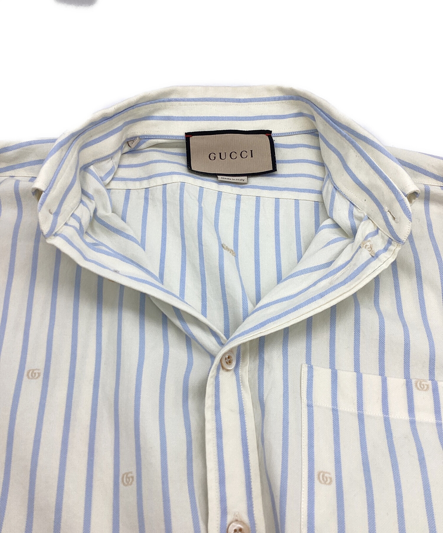 中古・古着通販】GUCCI (グッチ) ストライプシャツ / 673137ZAHIY