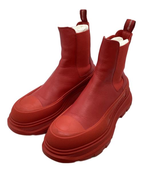 希少 新品未使用品 Alexander Mcqueenサイドゴアブーツ 35 中古・古着通販】ALEXANDER McQUEEN トラックソールサイドゴアブーツ