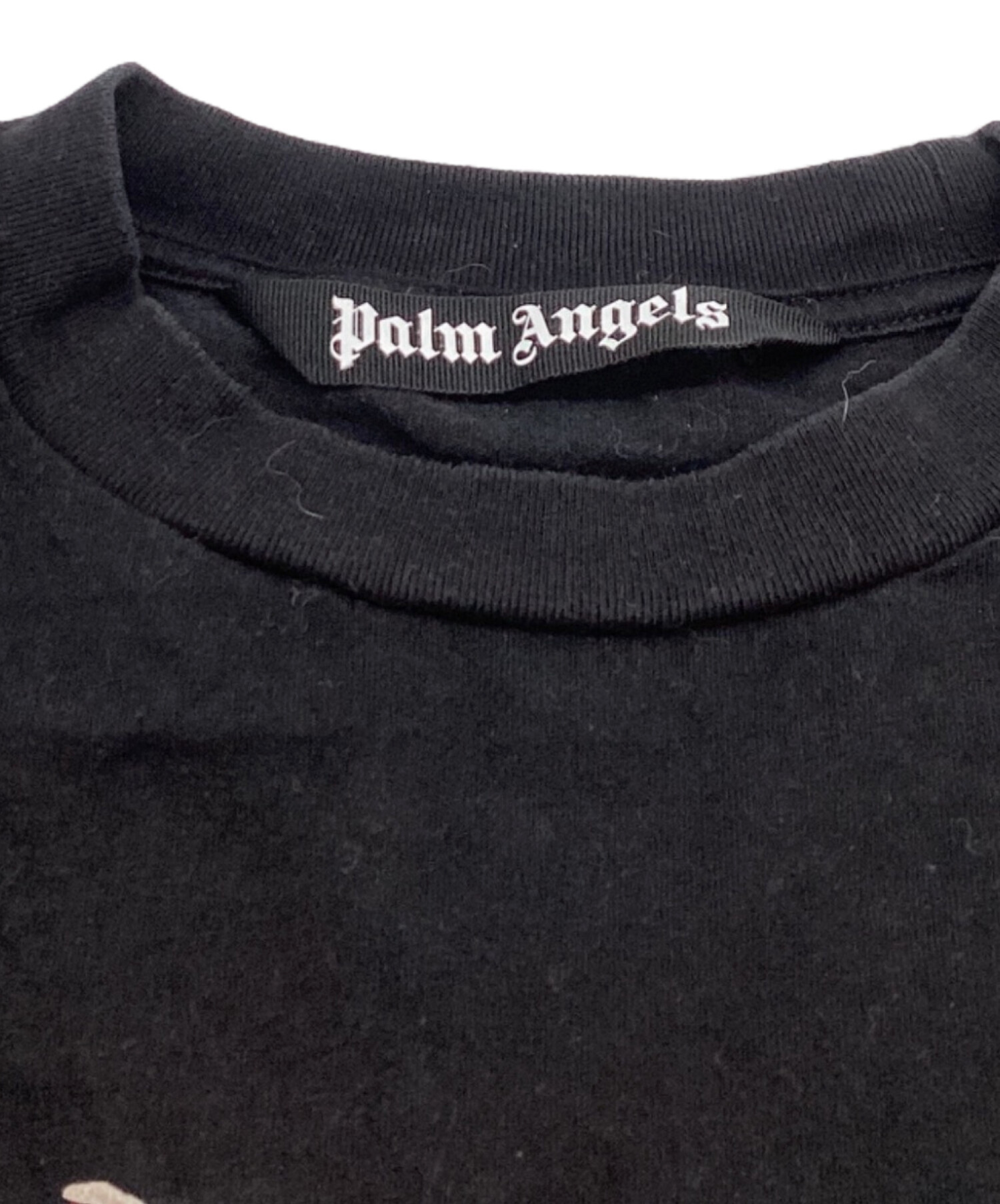 Palm Angels パームエンジェルス Tシャツ・カットソー L 黒 【古着】【中古】 中古・古着通販】Palm Angels (パーム エンジェルス) バックロゴT