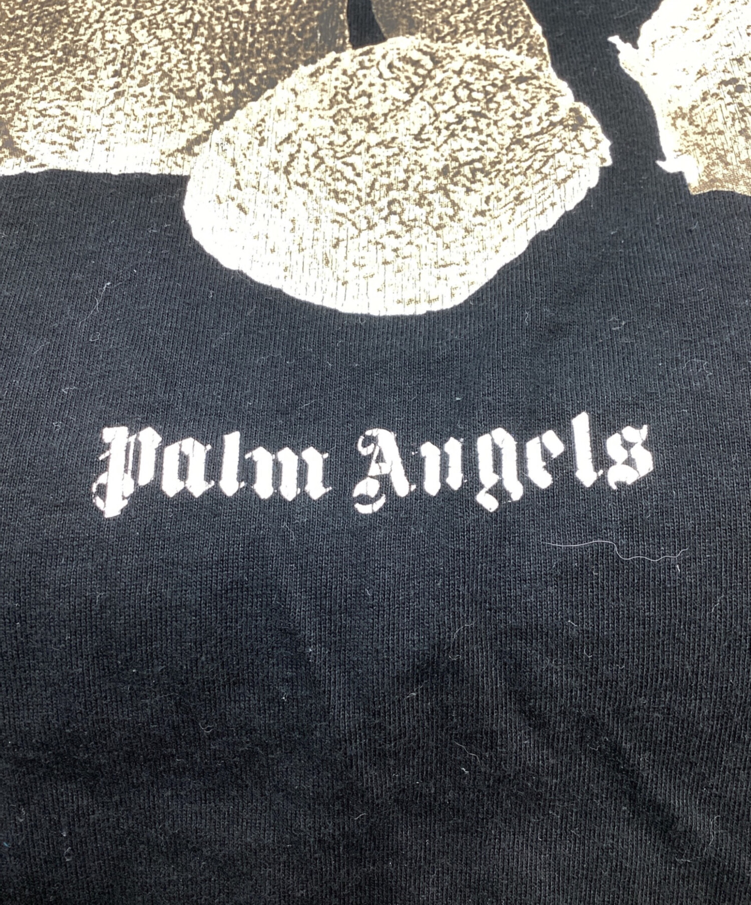 Palm Angels パームエンジェルス Tシャツ・カットソー L 黒 【古着】【中古】 中古・古着通販】Palm Angels (パーム エンジェルス) バックロゴT