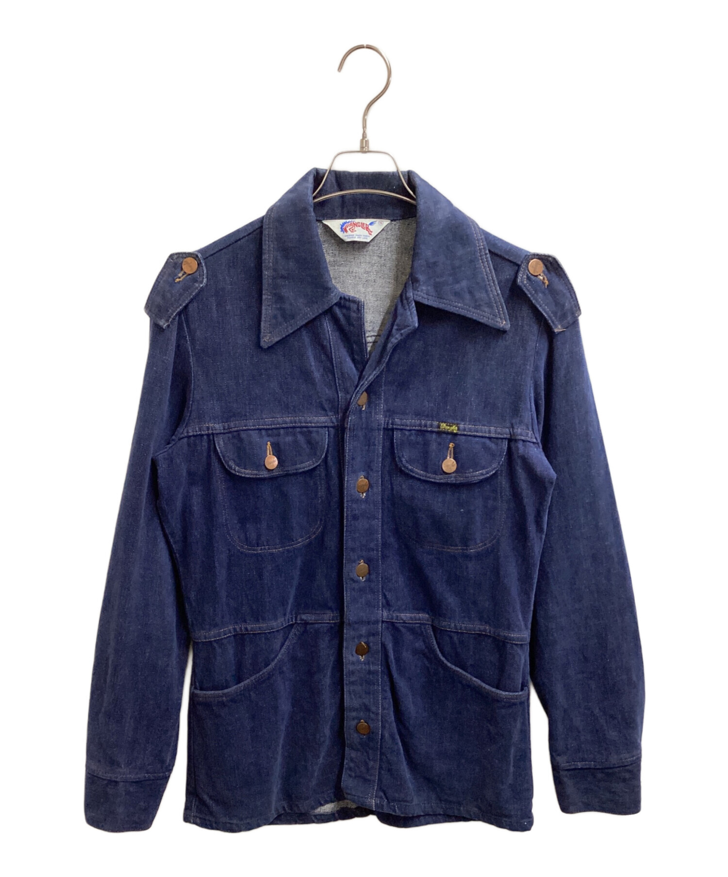 中古・古着通販】Wrangler (ラングラー) Denim Bush Jacket ネイビー