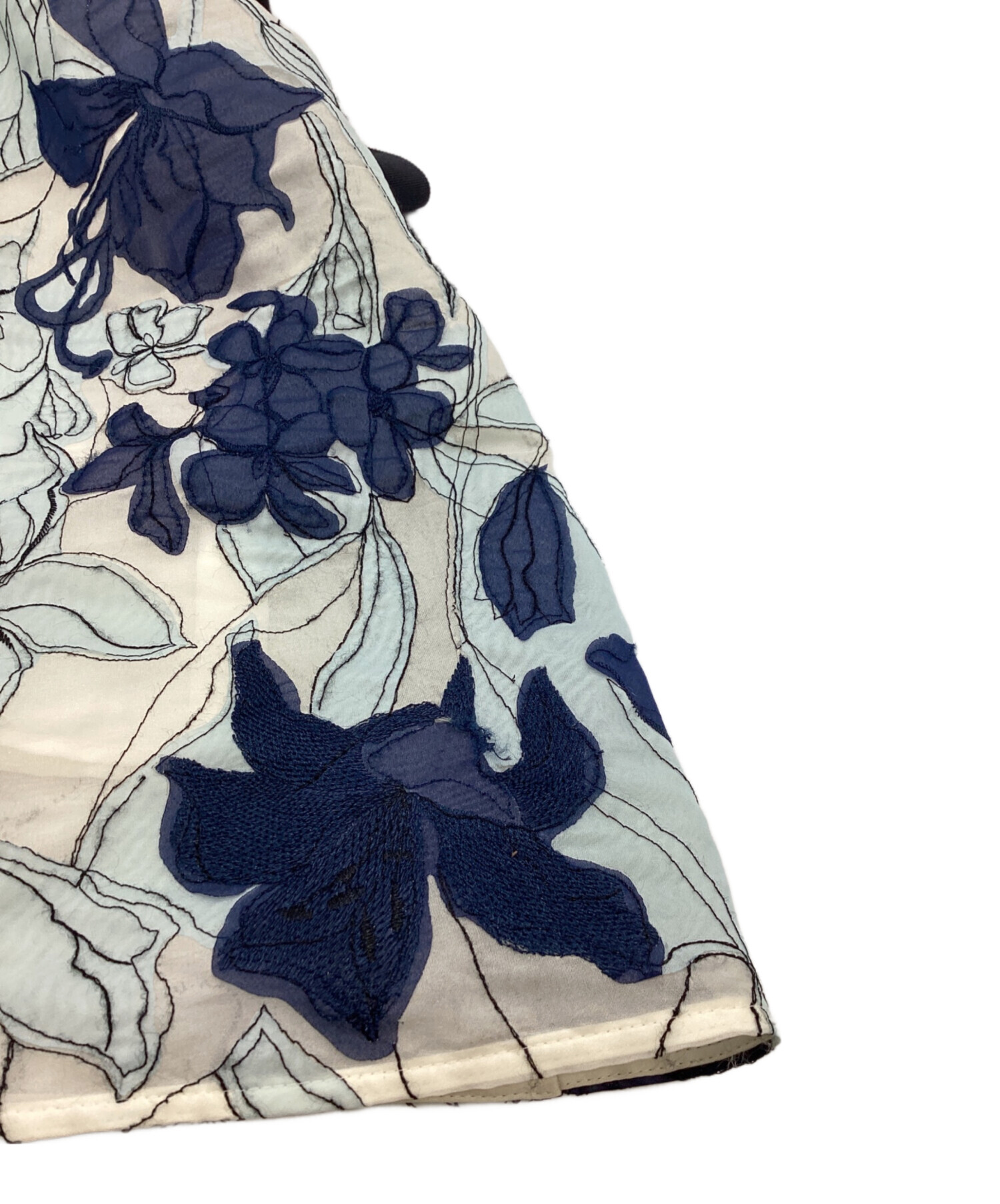 中古・古着通販】ANAYI (アナイ) フラワーオーガンジーフレアスカート