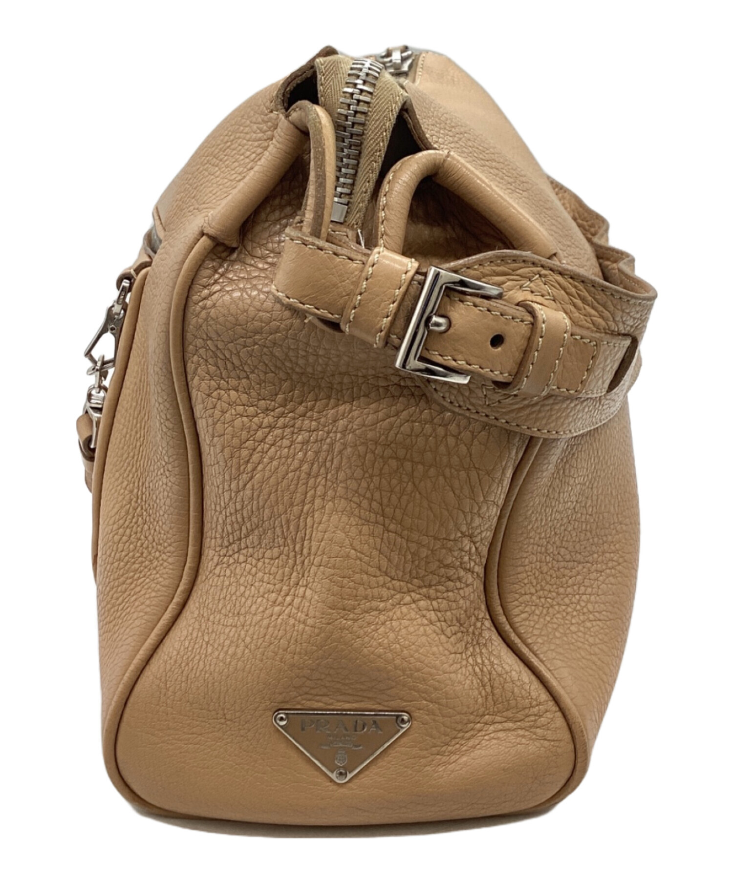 中古・古着通販】PRADA (プラダ) ハンドバッグ ベージュ｜ブランド