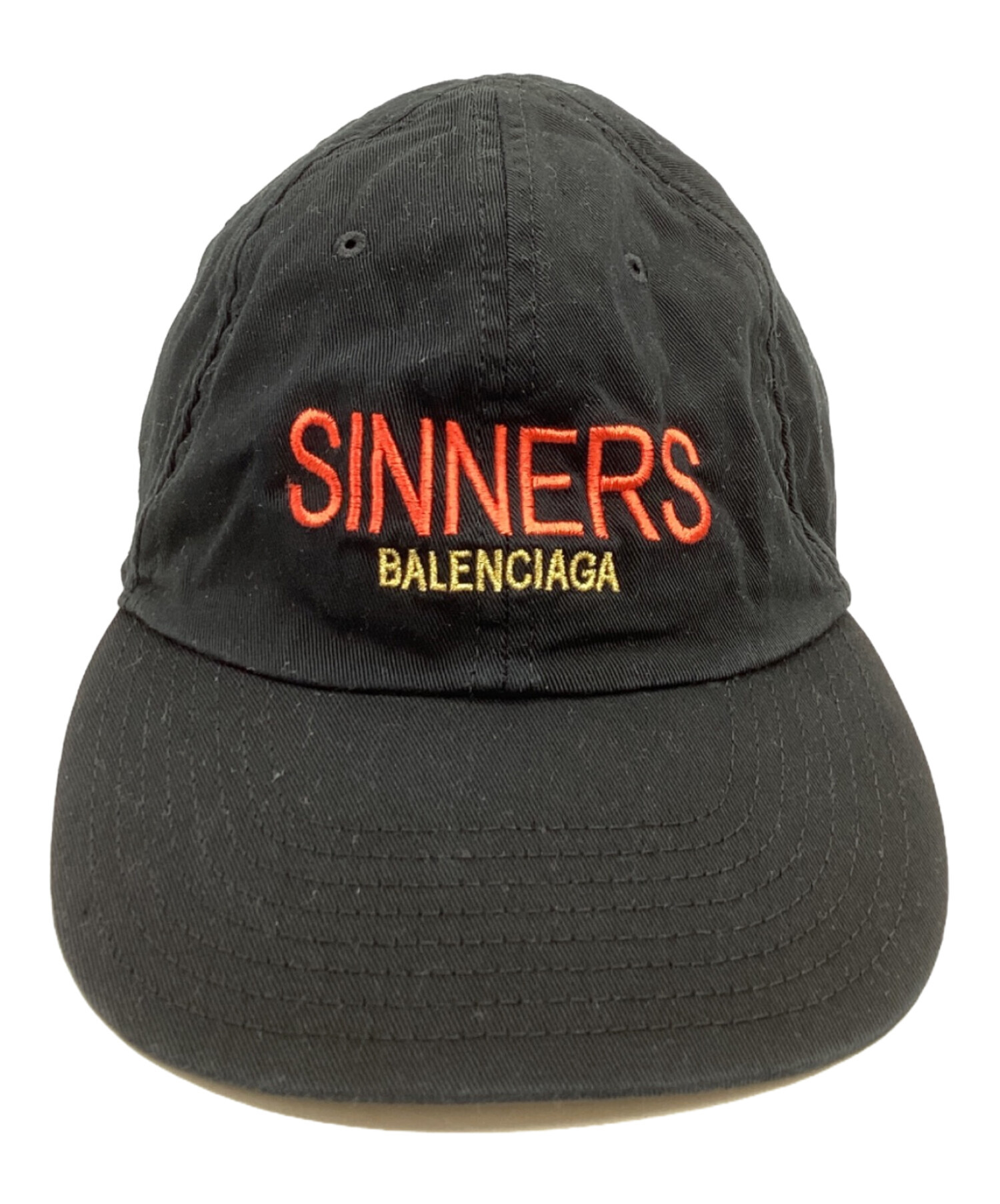 BALENCIAGA Sinners キャップ　バレンシアガ cap Balenciaga Sinners Embroidered Cap Black Balenciaga