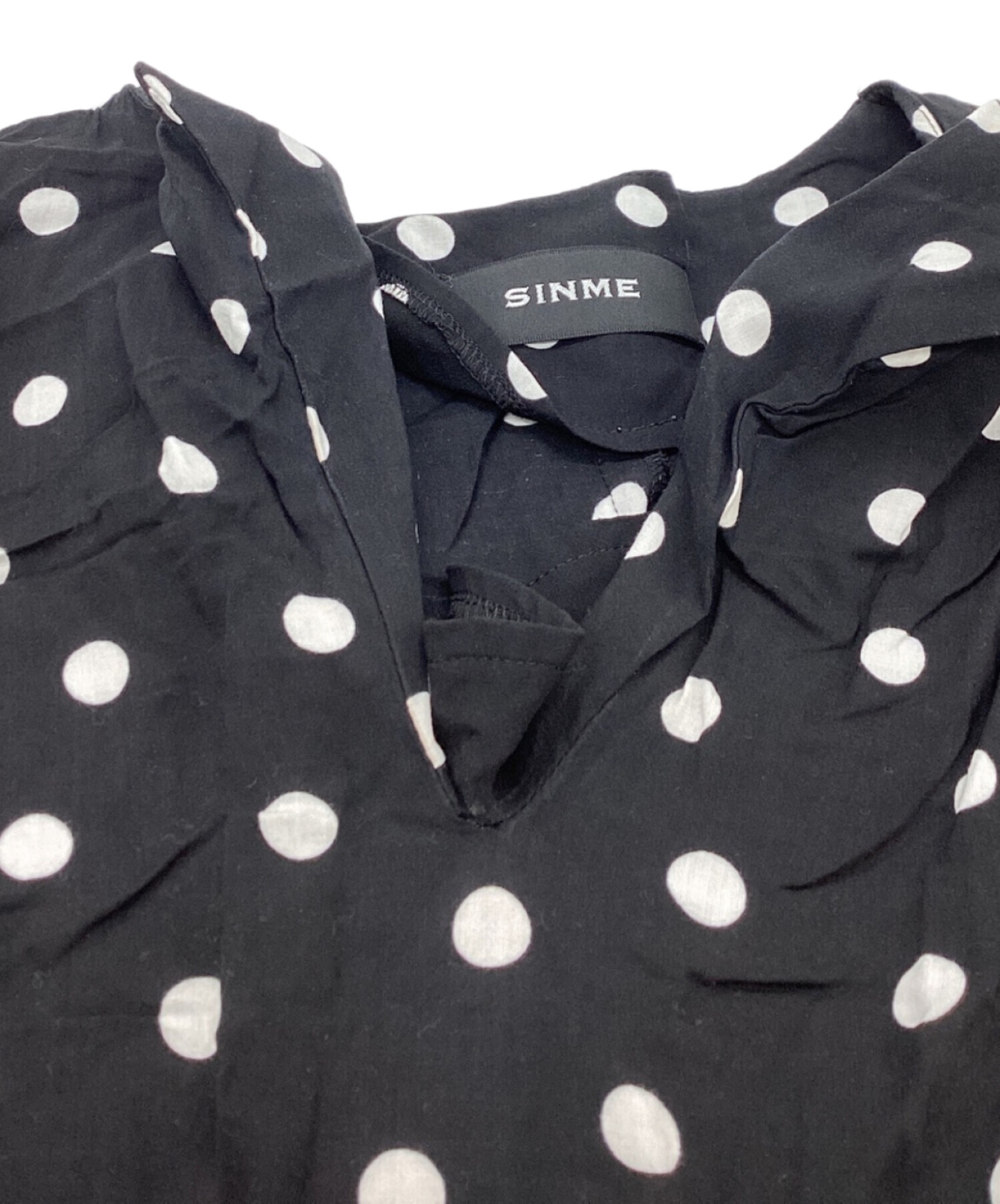中古・古着通販】SINME (シンメ) レーヨンドットティアードロング