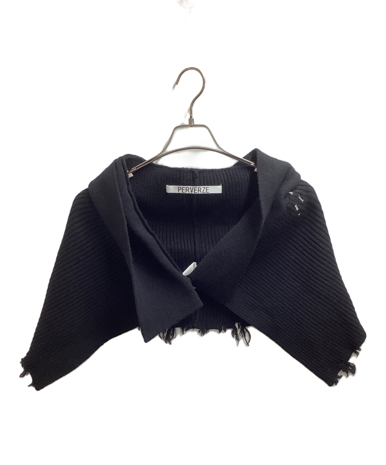 中古・古着通販】PERVERZE (パーバーズ) Damaged Knit Cape and Apron