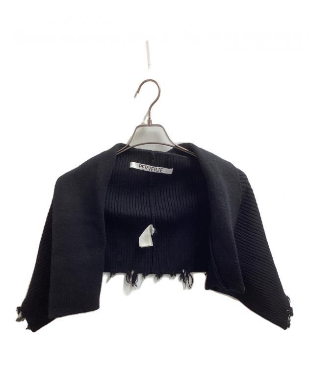 中古・古着通販】PERVERZE (パーバーズ) Damaged Knit Cape and Apron