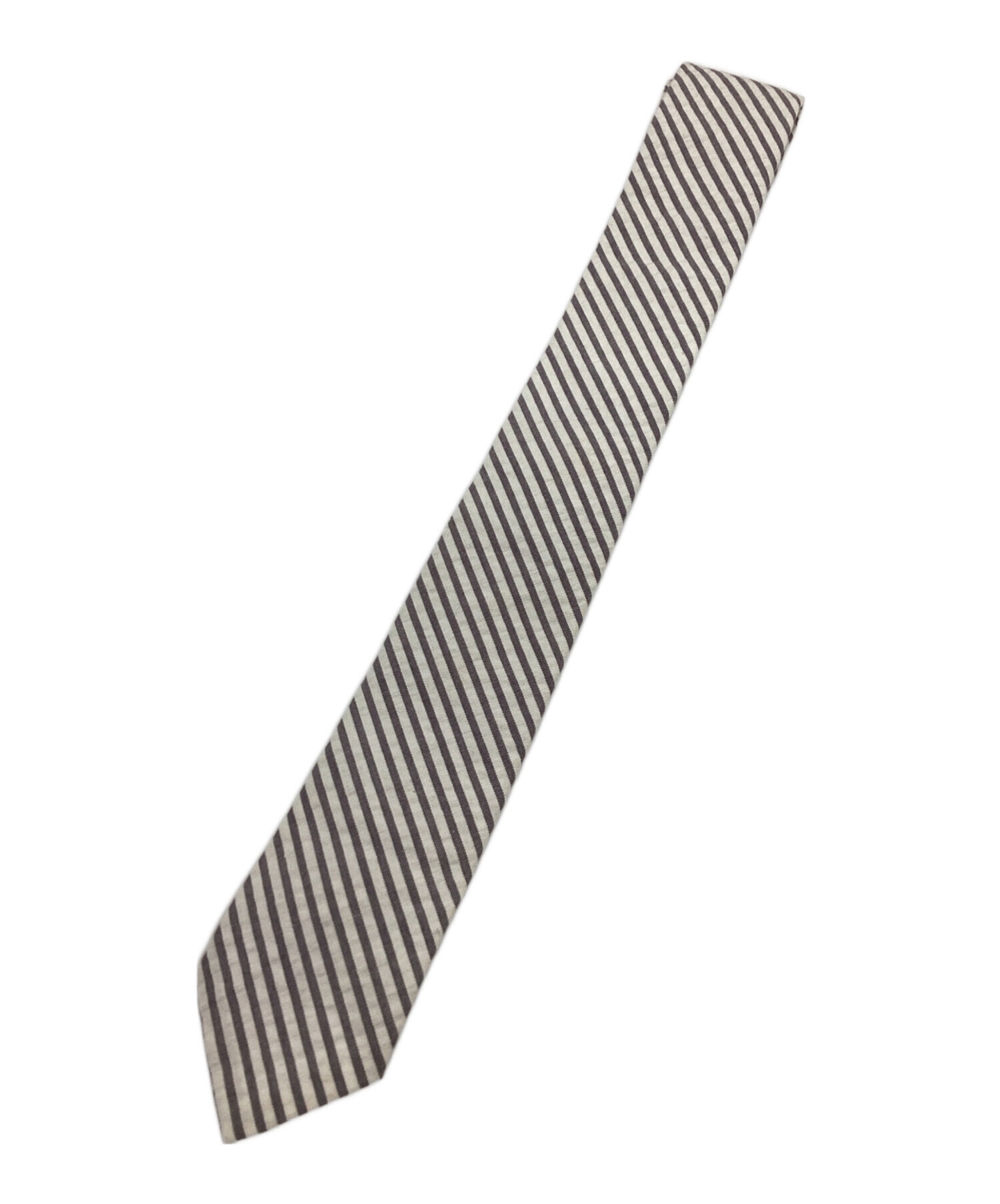 【美品】THOM BROWNE トムブラウン　ネクタイ　トリコロール　グレー Thom Browne×Heckel K37トリコロールネクタイ グレー サイズ 記載無