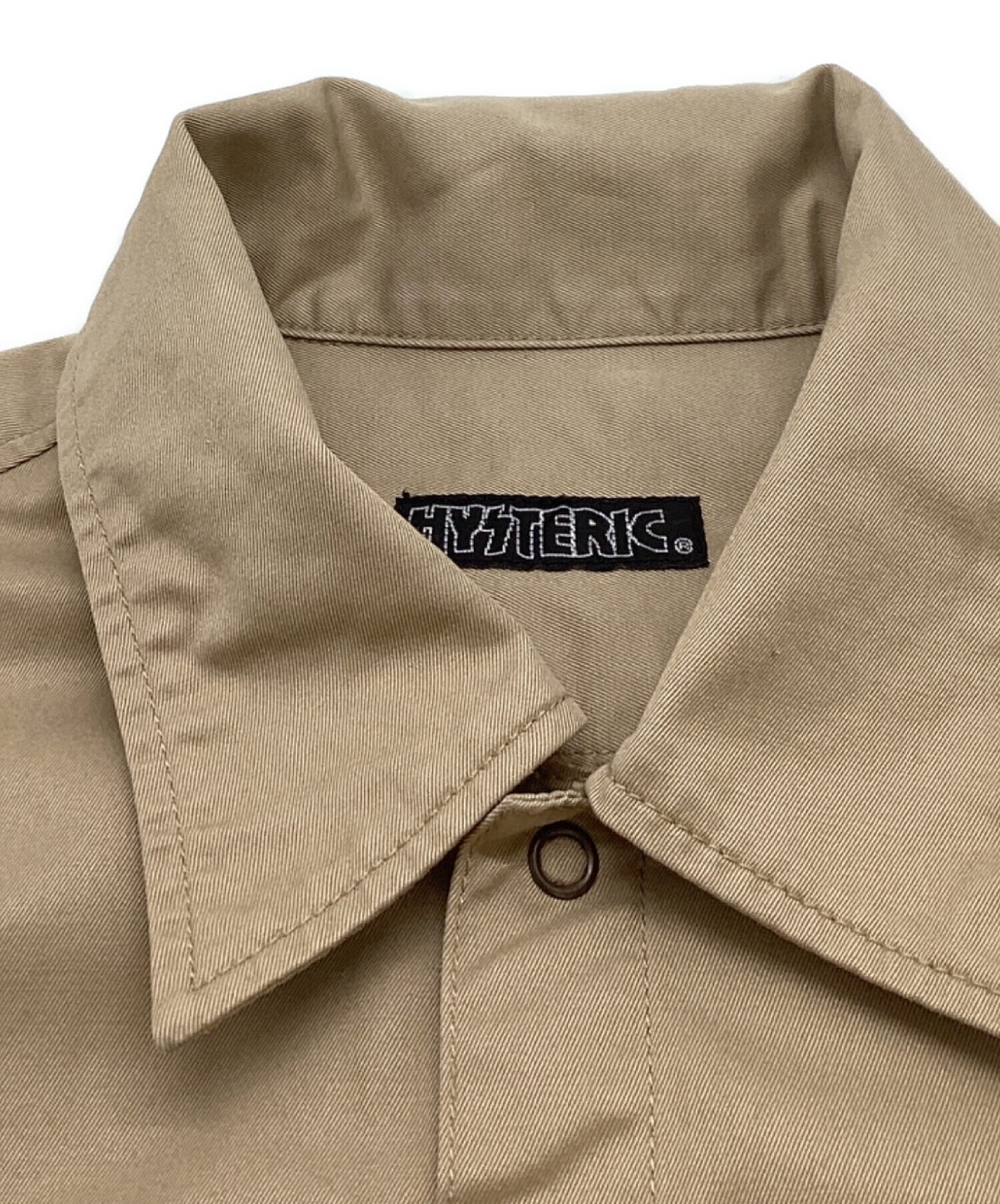 E*a様 HYSTERIC GLAMOUR 半袖シャツ XL ベージュ 中古・古着通販】Hysteric Glamour (ヒステリックグラマー) シャツ