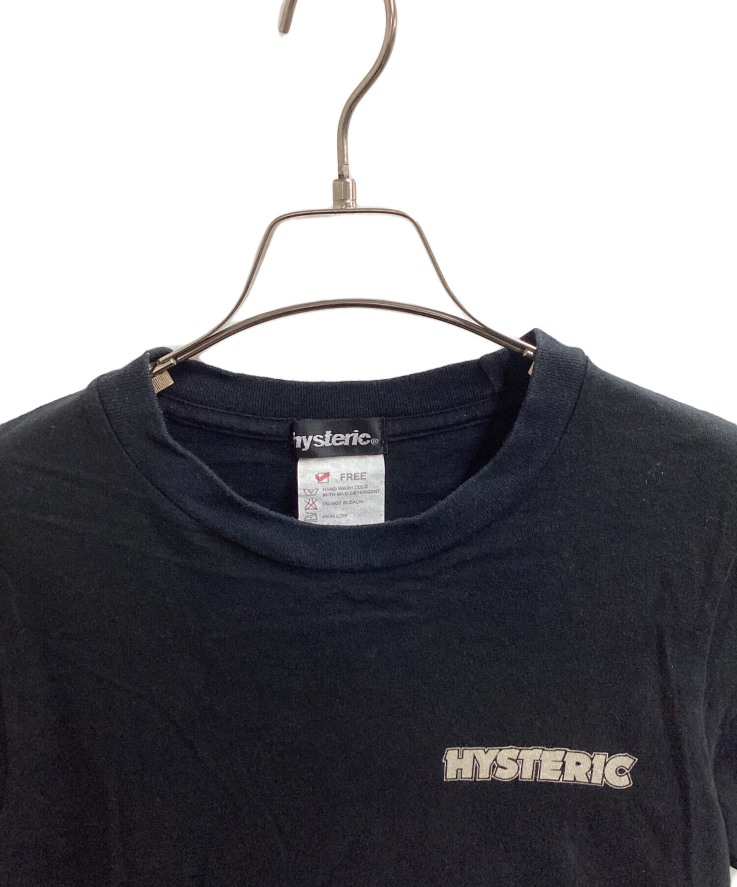ヒステリックス バックロゴ 半袖 カットソー ブラック系 HYSTERICS レディース 【中古】  【230320】 メール便可 中古・古着通販】Hysteric Glamour (ヒステリックグラマー) 半袖