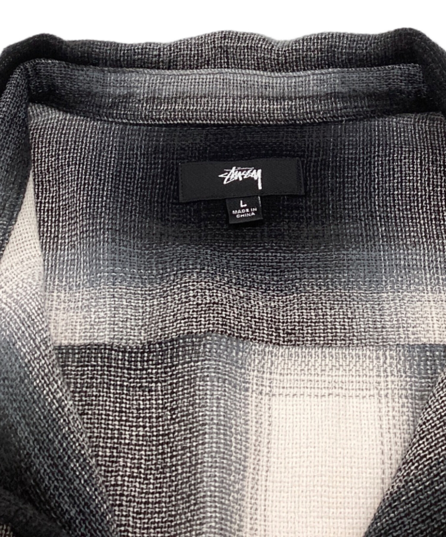 中古・古着通販】stussy (ステューシー) Loose Weave Plaid Shirt