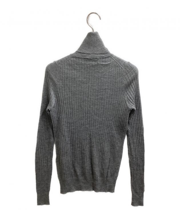 美品✨️ドゥロワー カシミヤ シルク リブニット グレー サイズ1 高級素材 公式通販掲載 ドゥロワー カシミアシルク リブニット サイズ1 グレー