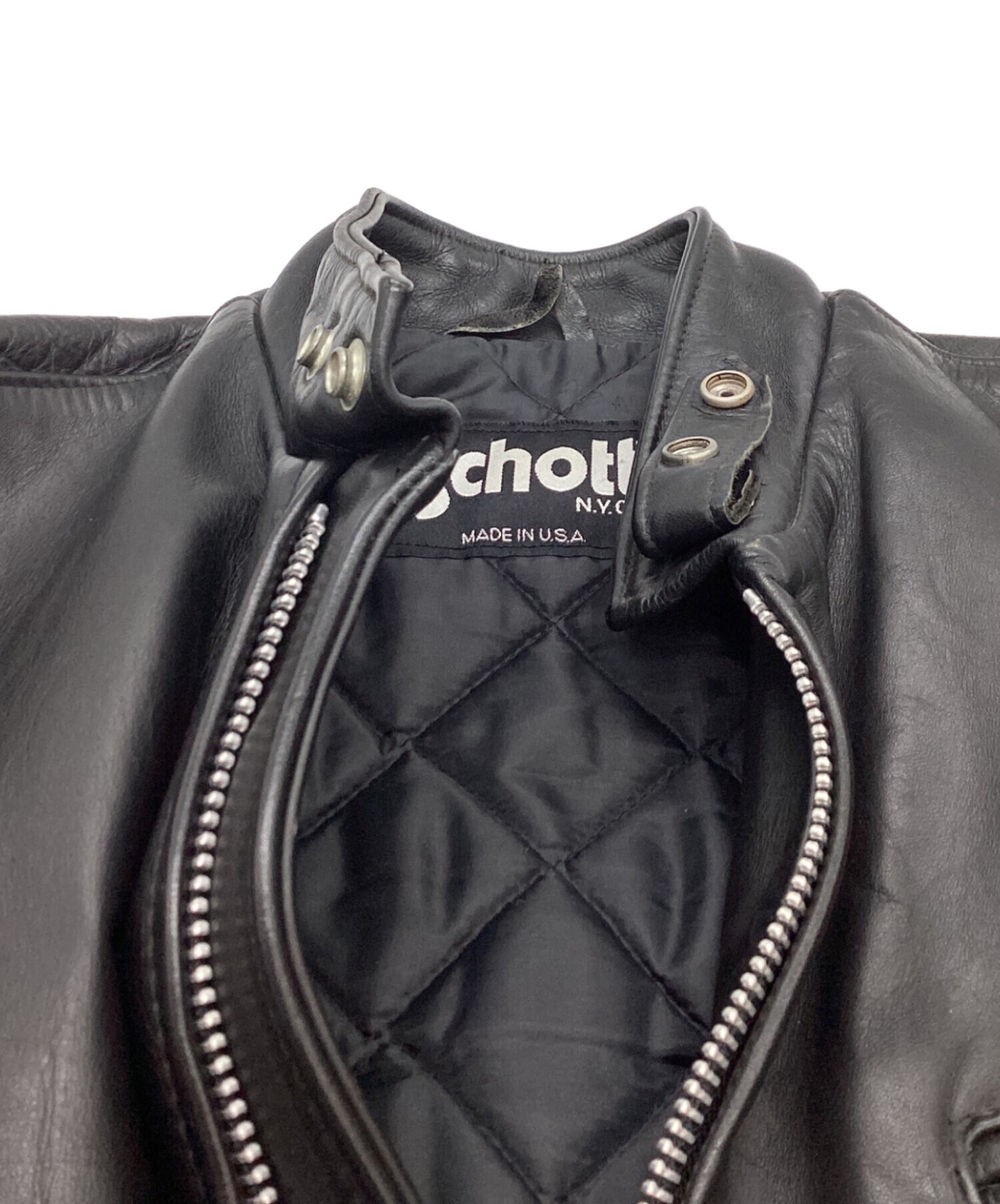 中古・古着通販】Schott (ショット) シングルライダースジャケット 