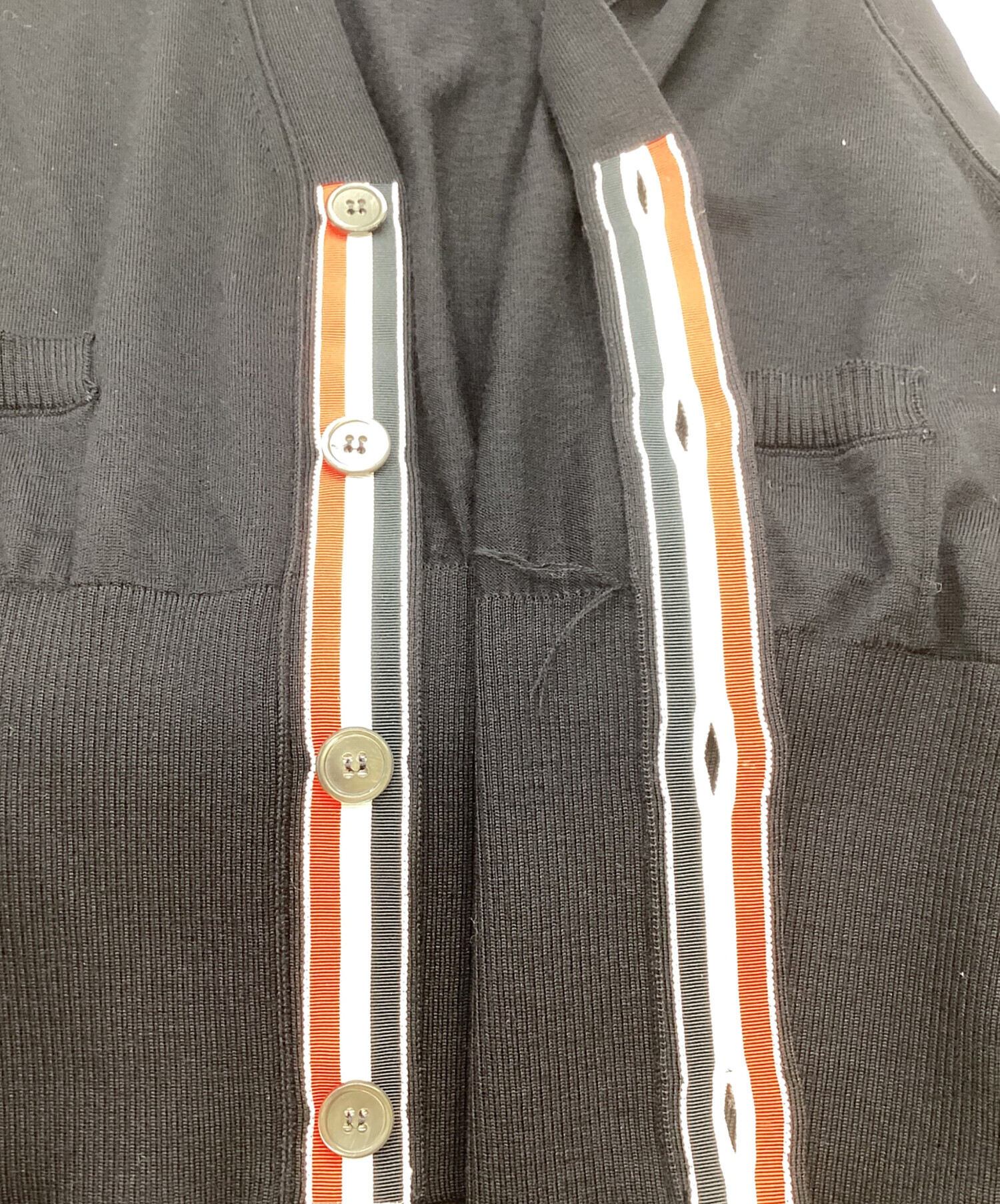 中古・古着通販】Thom Browne (トムブラウン) V-Neck Cardigan Vest