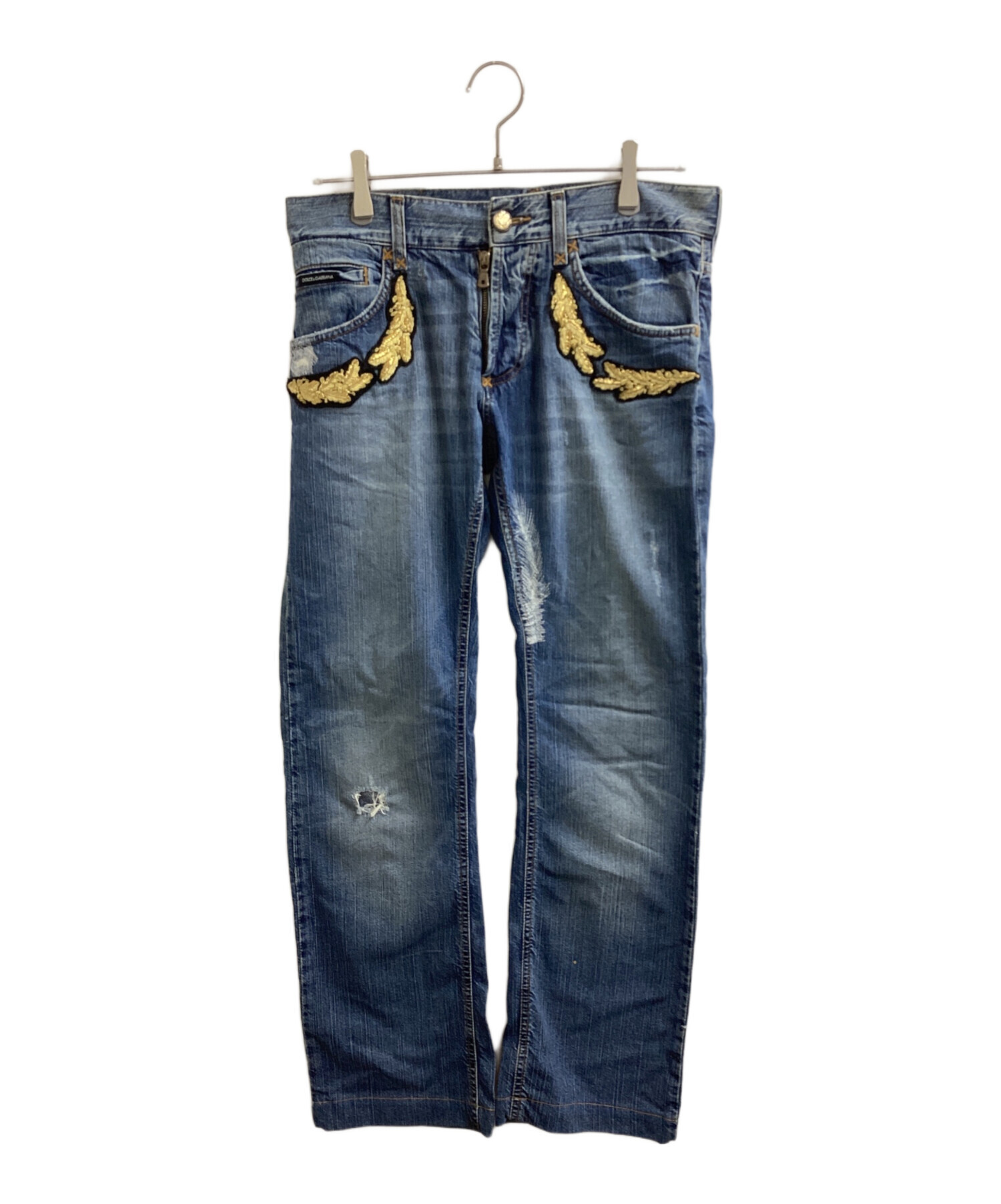 DOLCE&GABBANA FOREVER刺繍デニムパンツ 44 中古・古着通販】DOLCE & GABBANA (ドルチェ＆ガッバーナ) 刺繍デニム