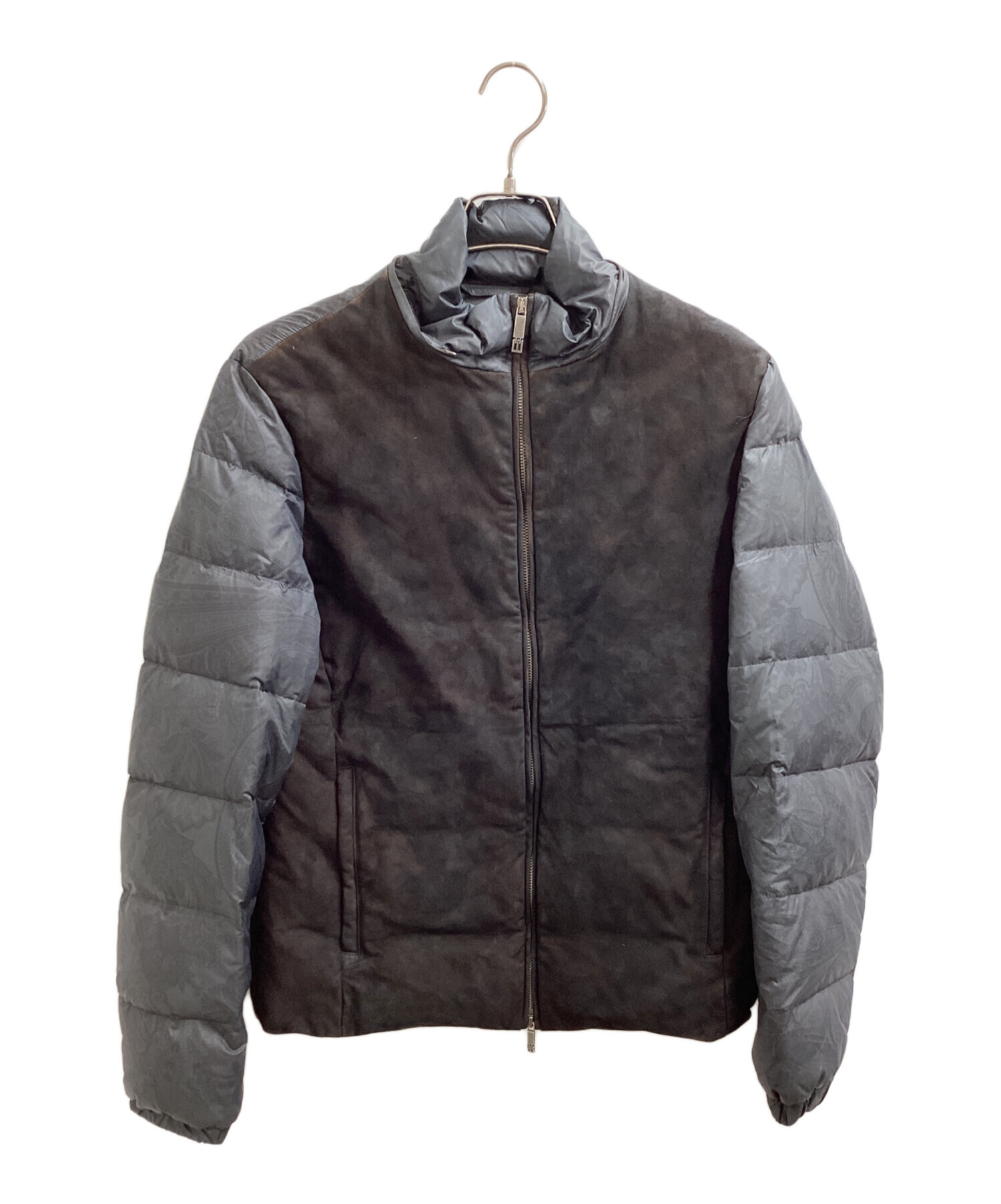 中古・古着通販】ETRO (エトロ) スエード切替 ペイズリー ダウン
