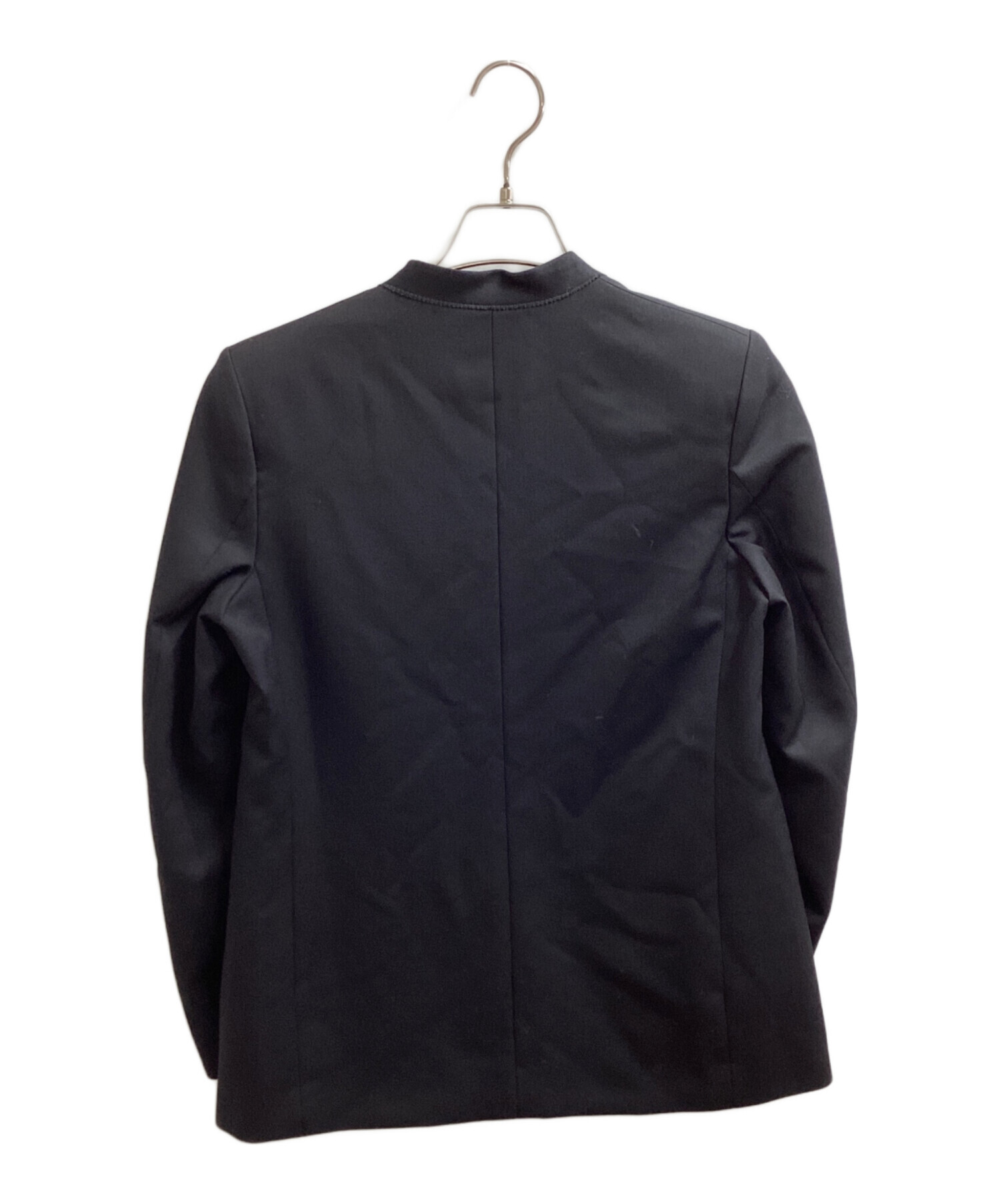 CINOH チノ ノーカラージャケット CINOH/チノ】BLACK FORMAL NO COLLAR