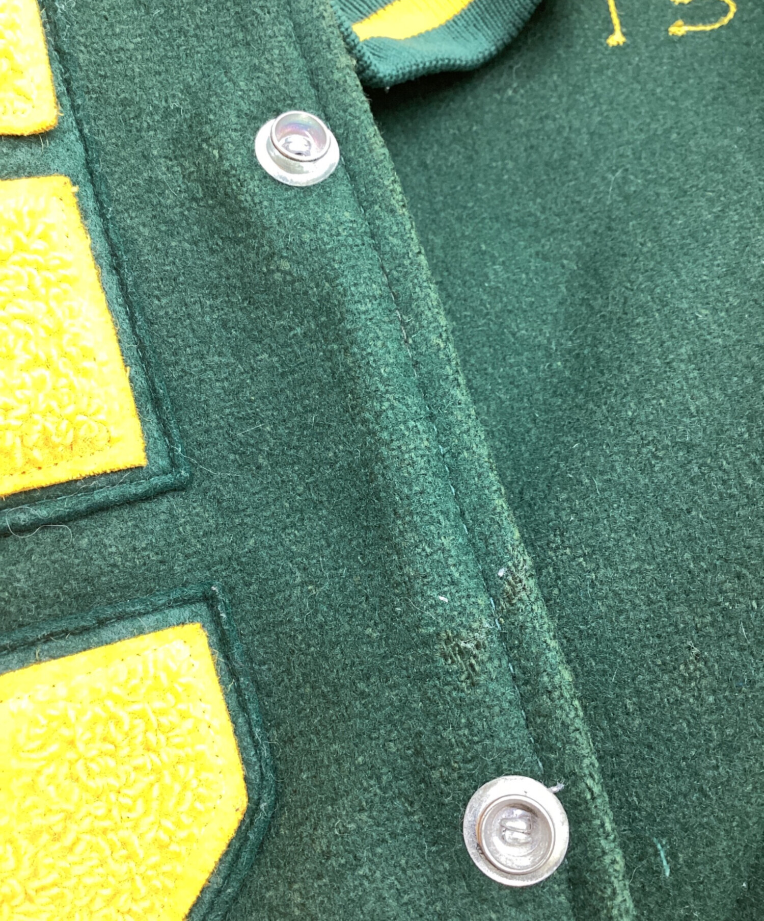 Supreme スタジャン 緑/黄色 1994年 Supreme スタジャン 緑/黄色 1994年 - メルカリ