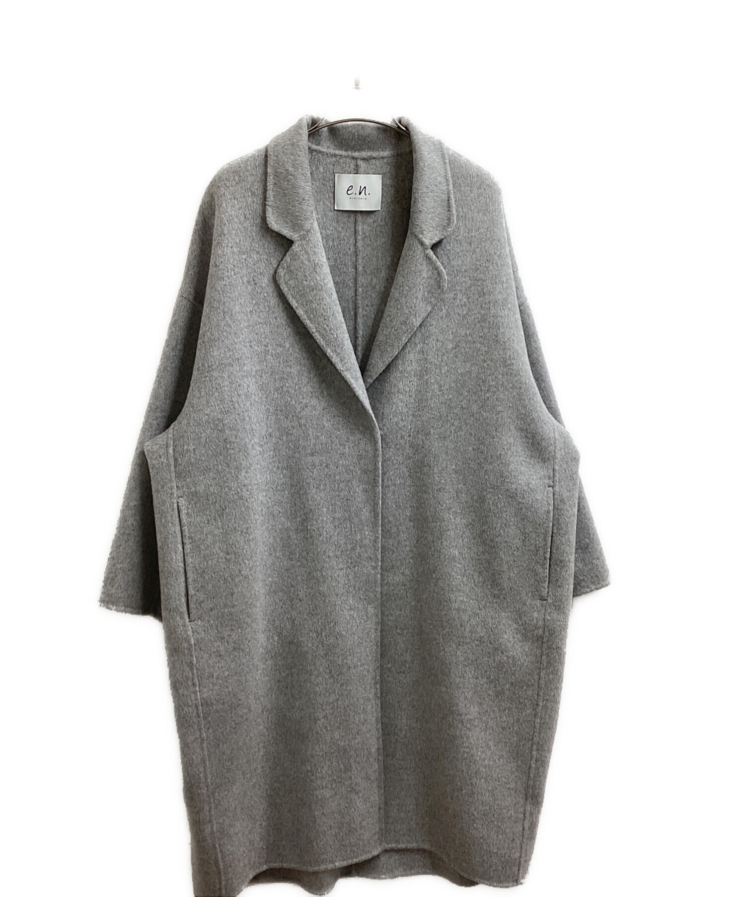 evernavy ライトグレー ロングコート MTサイズ新品未使用　超美品 楽天市場】evernavy エバーネイビー リバー ロング コクーン ウール