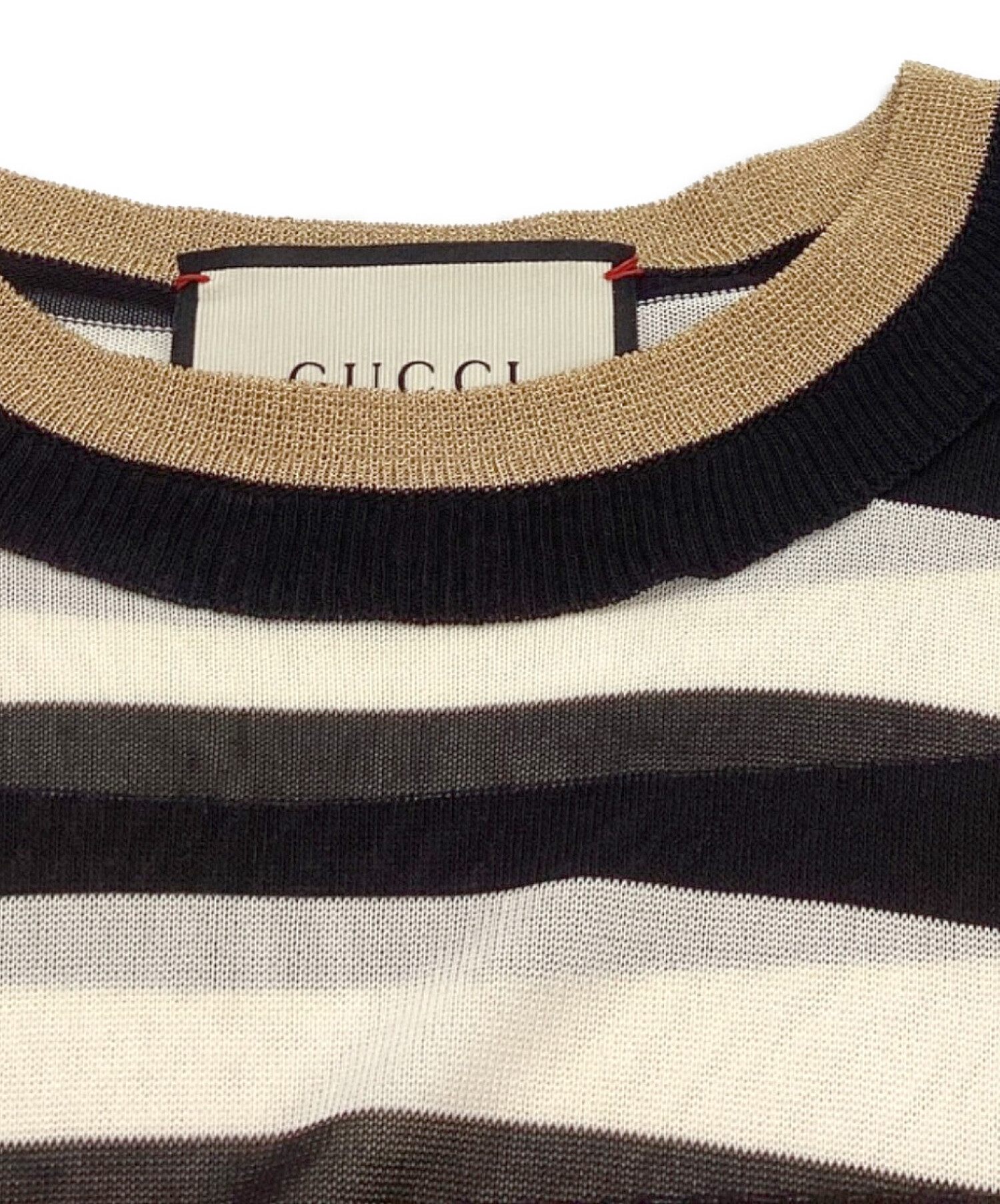 グッチ ボーダー ニット レディース S 【中古】 GUCCI - グッチ ボーダー ニット レディース S 【中古】の通販 by