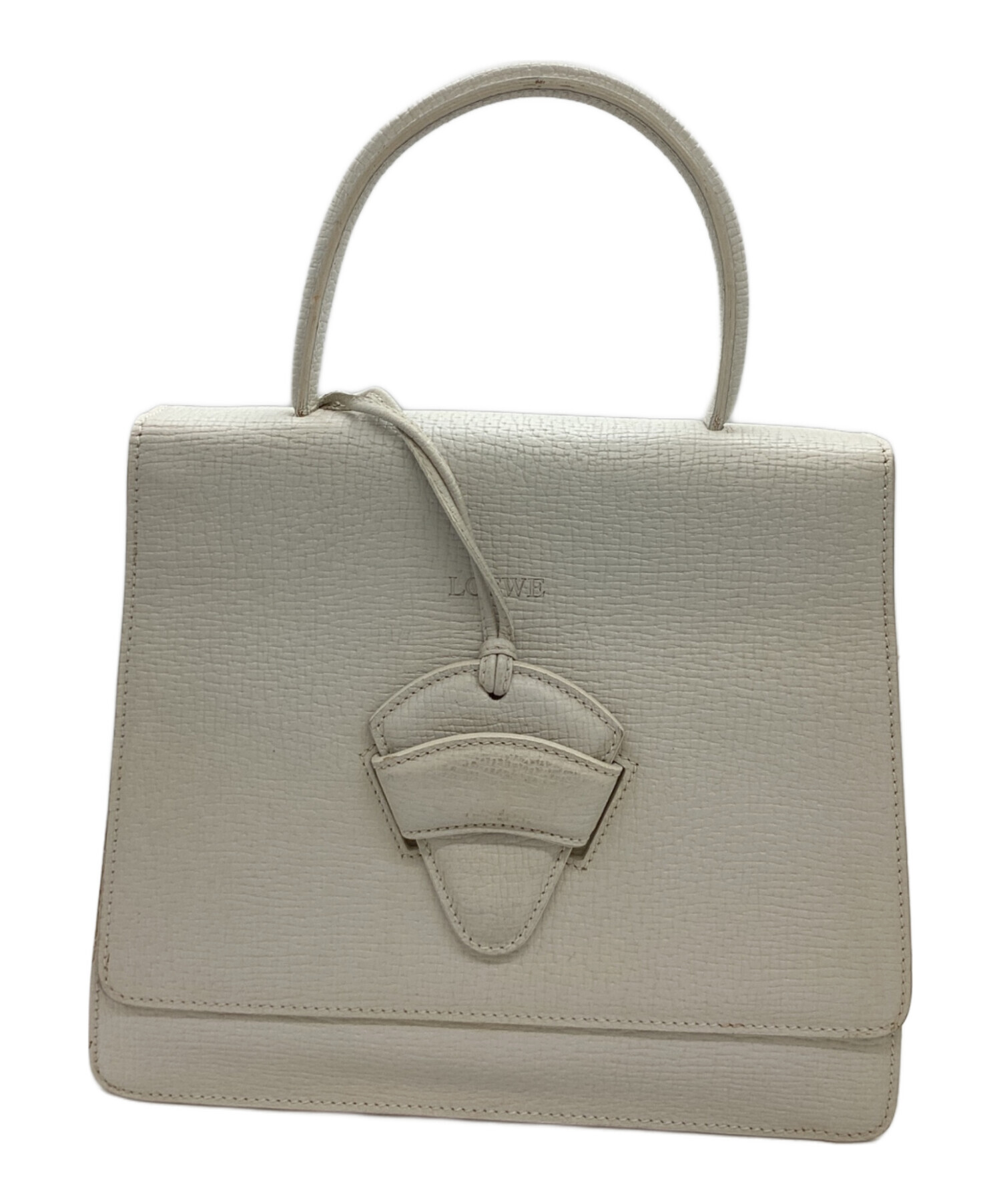 中古・古着通販】LOEWE (ロエベ) バルセロナハンドバッグ ホワイト 