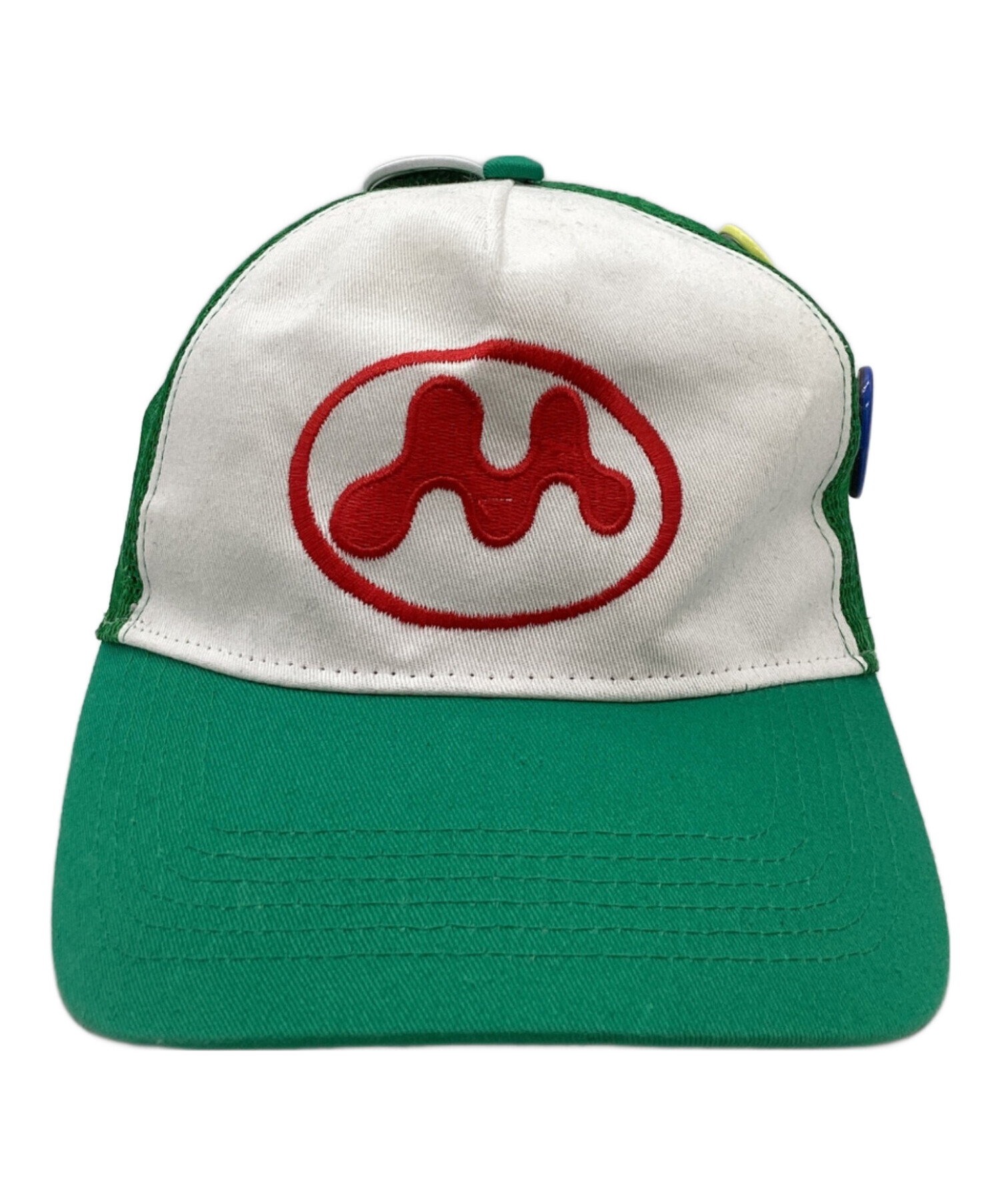 mowalolaトラッカーキャップ グリーン ホワイト 中古・古着通販】MOWALOLA (モワローラ) PUFF PUFF TRUCKER GREEN