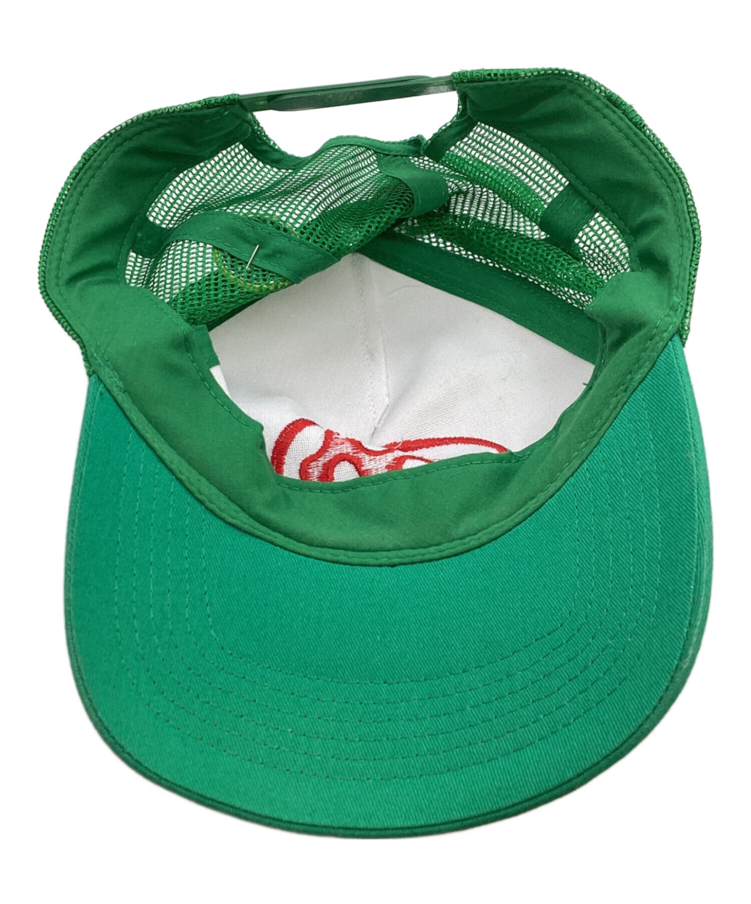 mowalolaトラッカーキャップ グリーン ホワイト 中古・古着通販】MOWALOLA (モワローラ) PUFF PUFF TRUCKER GREEN