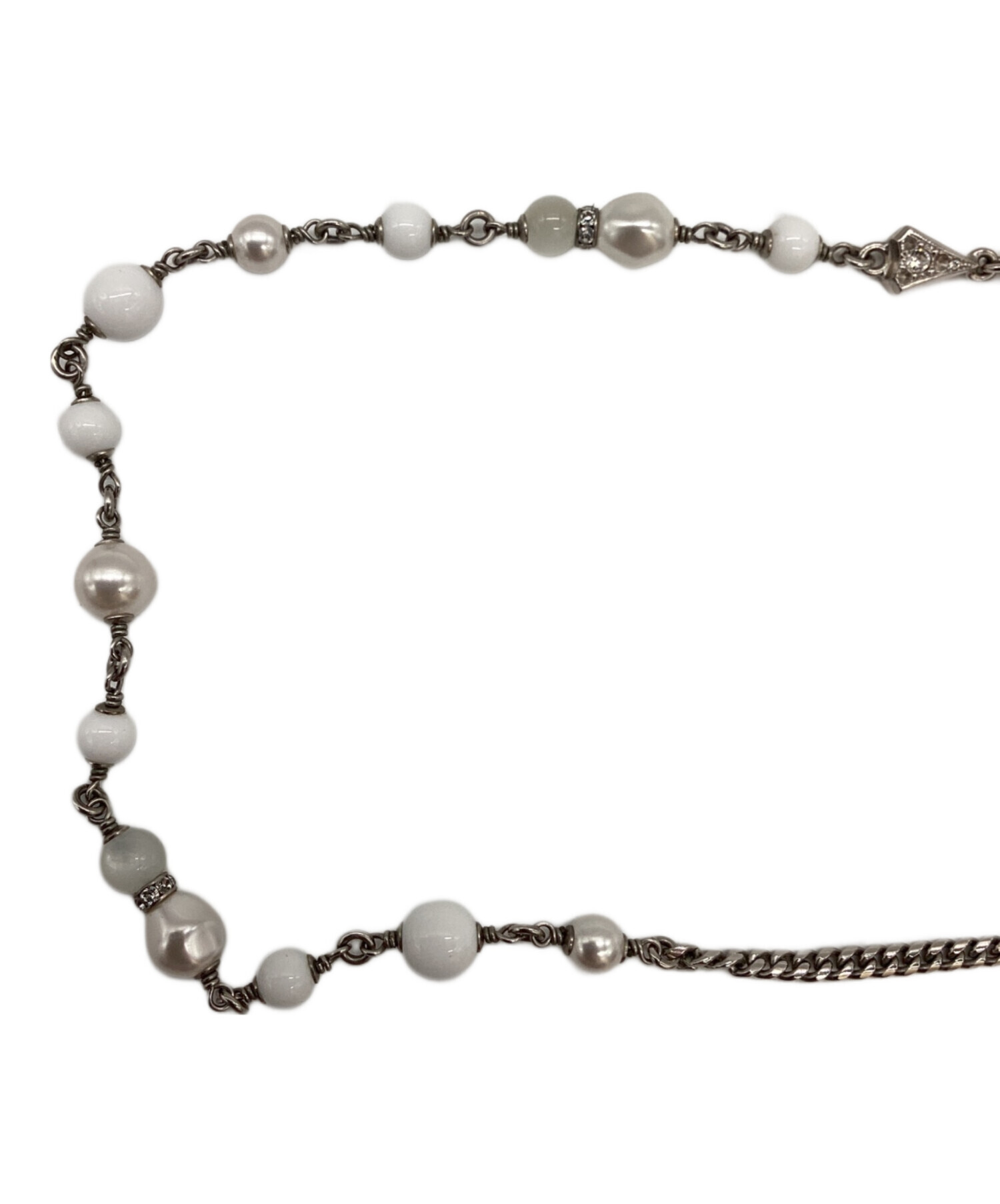 中古・古着通販】CHANEL (シャネル) パールコンビネックレス シルバー