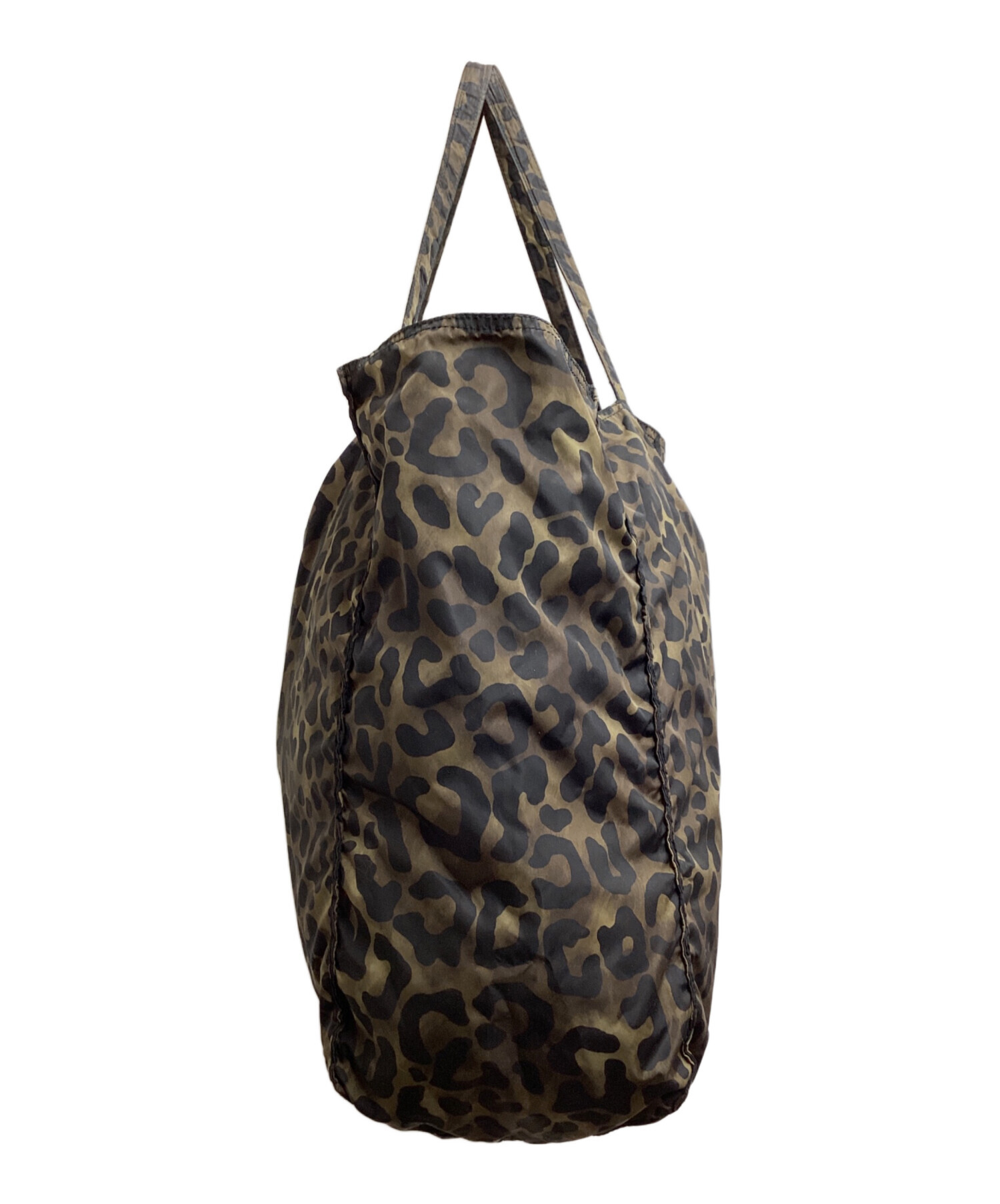 中古・古着通販】PRADA (プラダ) ナイロンレオパード柄エコバッグ
