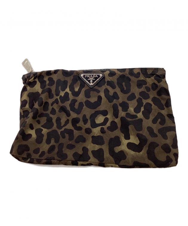 PRADA ヒョウ柄 ⭐ナイロンエコバッグ 中古・古着通販】PRADA (プラダ) ナイロンレオパード柄エコバッグ