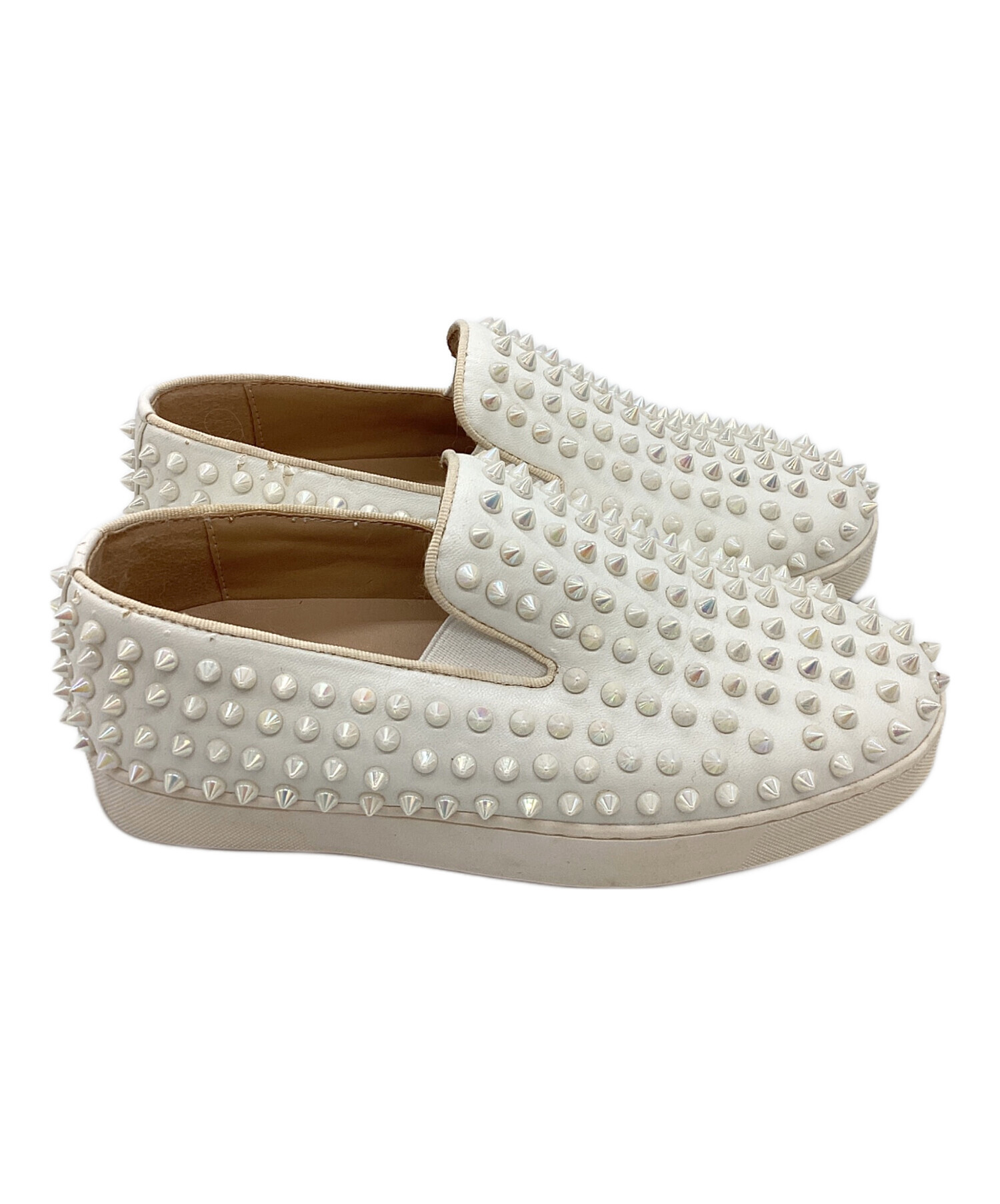 未使用　ルブタン　ピラリヤド　シルバーグリッター　36 中古・古着通販】Christian Louboutin (クリスチャン・ルブタン