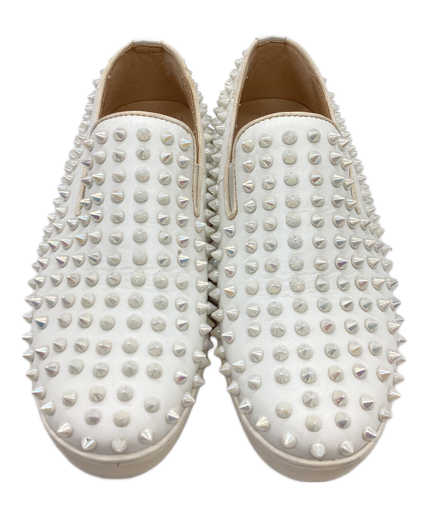 未使用 Christian Louboutin スタッズ　フラットシューズ　36 中古・古着通販】Christian Louboutin (クリスチャン・ルブタン