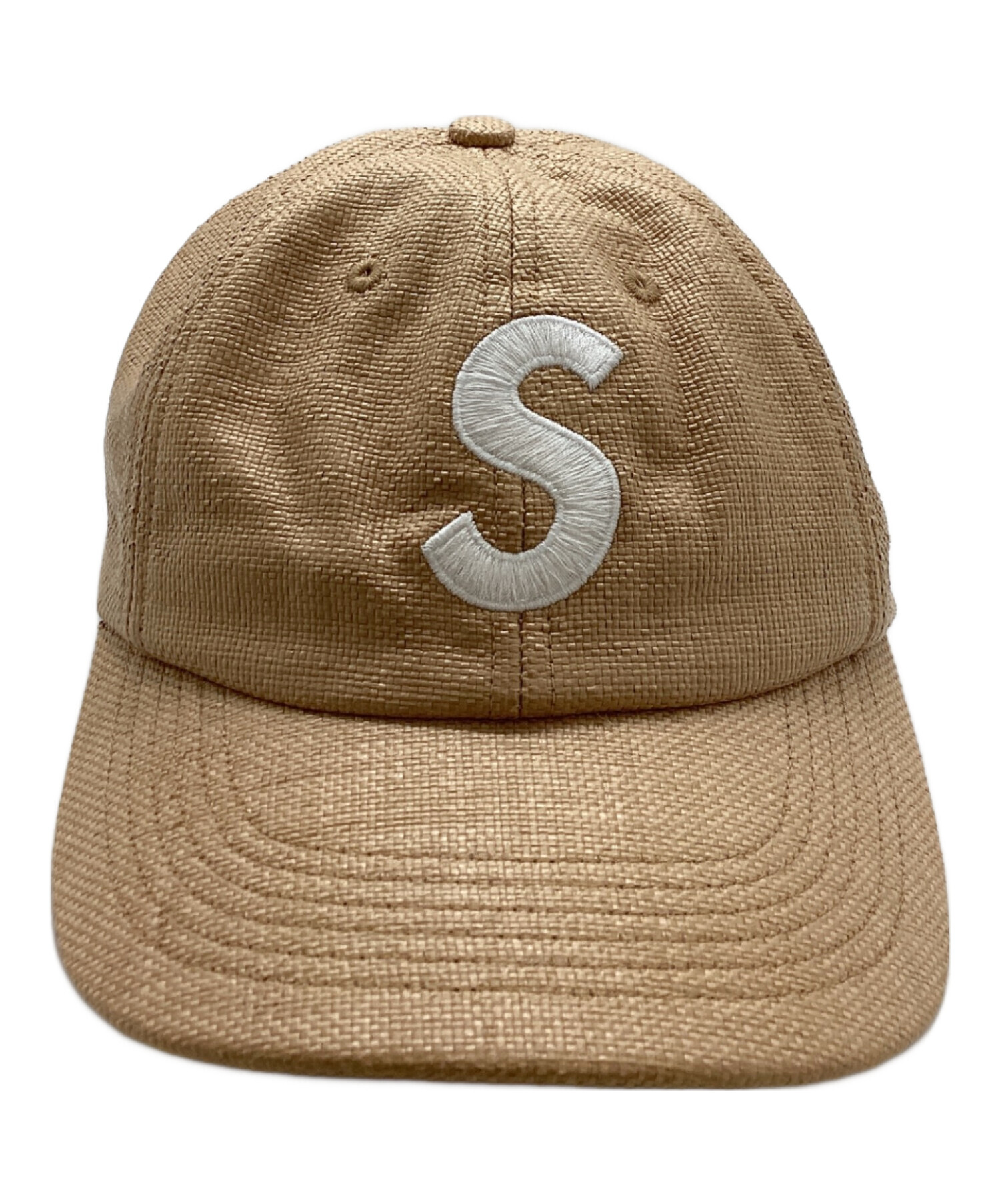 中古・古着通販】Supreme (シュプリーム) Raffia S Logo 6 Panel Cap