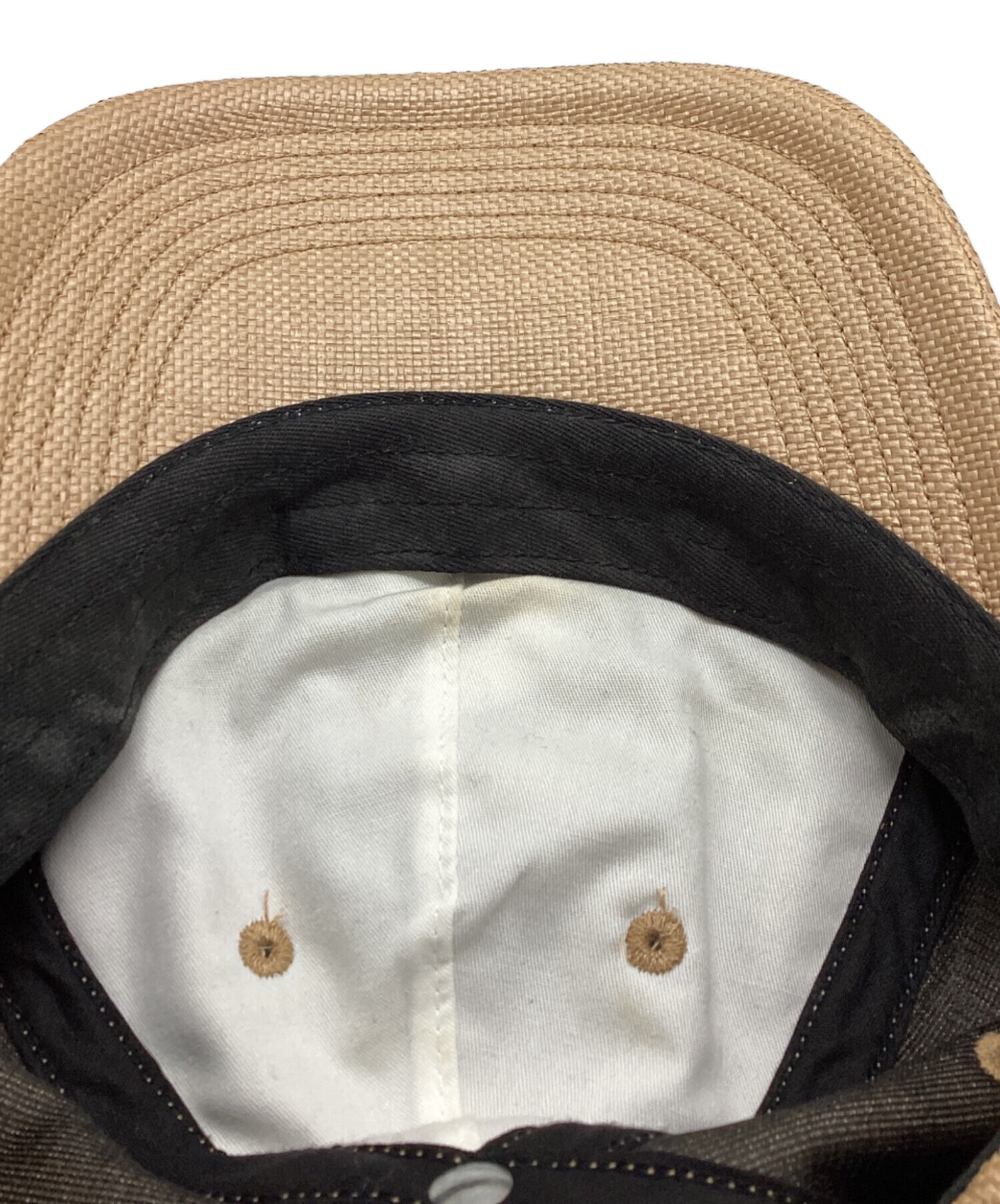 中古・古着通販】Supreme (シュプリーム) Raffia S Logo 6 Panel Cap