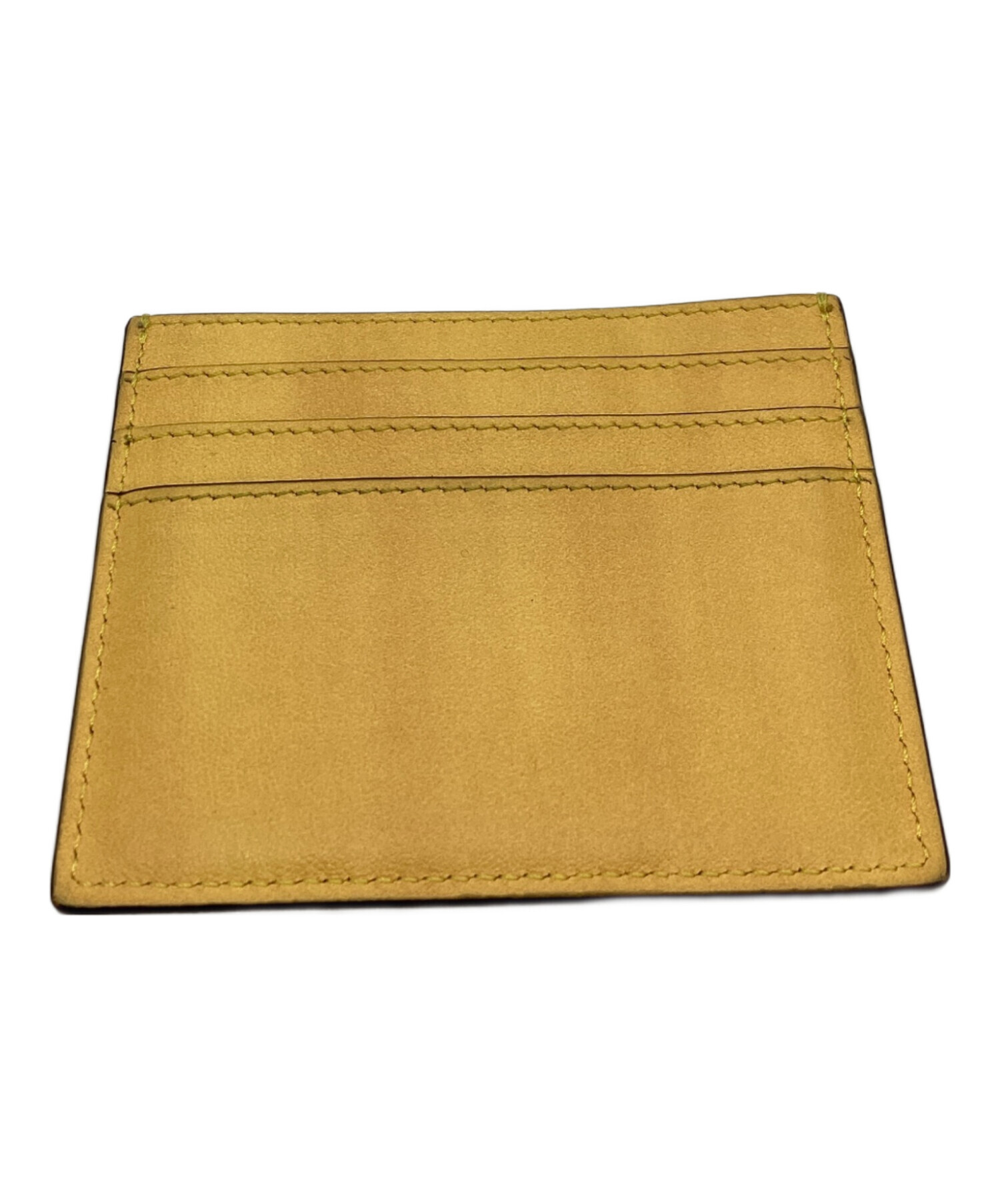 【新品未使用】FENDI イエロー 名刺入れ 中古・古着通販】FENDI (フェンディ) FENDI Logo Leather Card Case