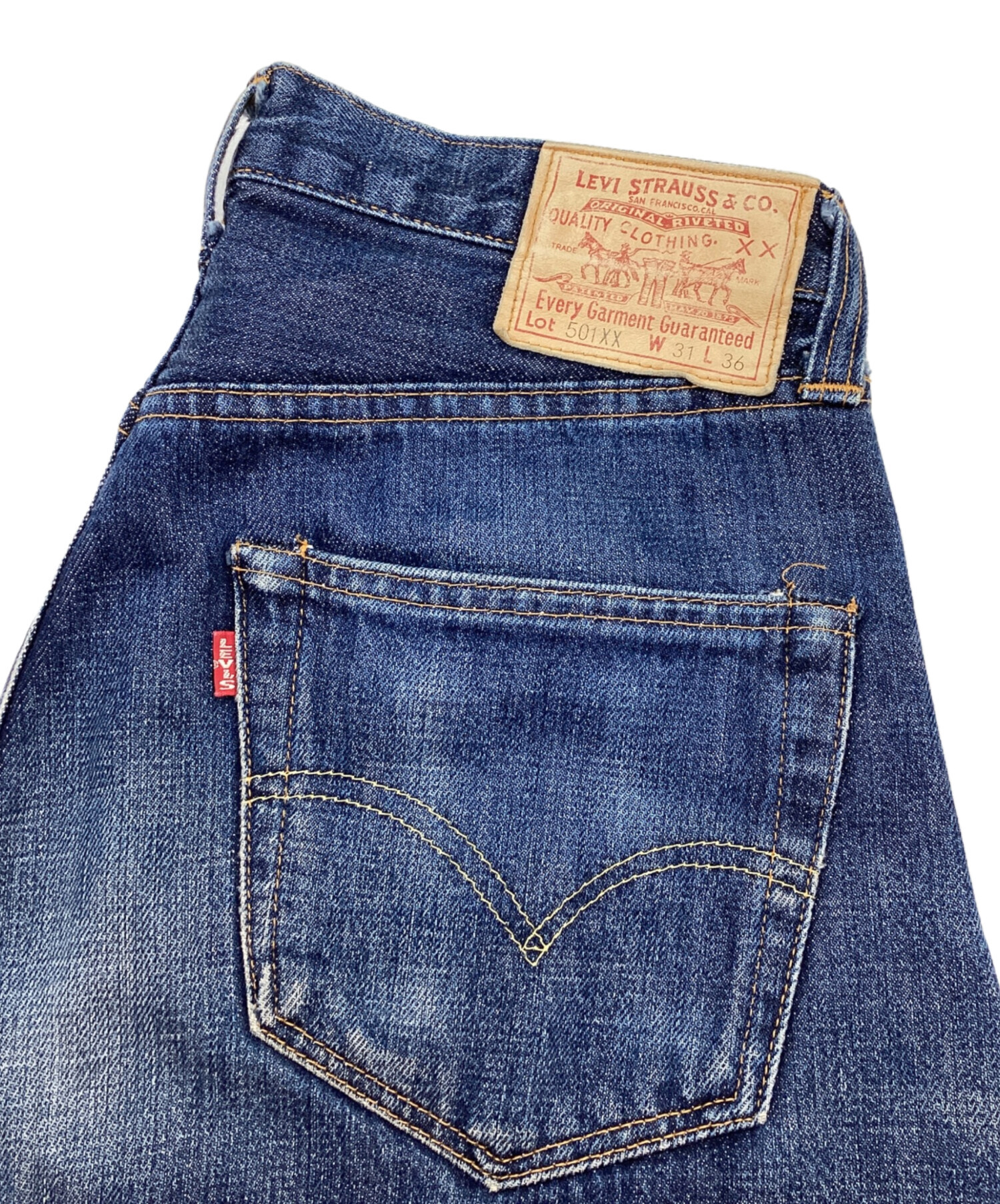 中古・古着通販】LEVI'S (リーバイス) 復刻501XXセルビッチデニム