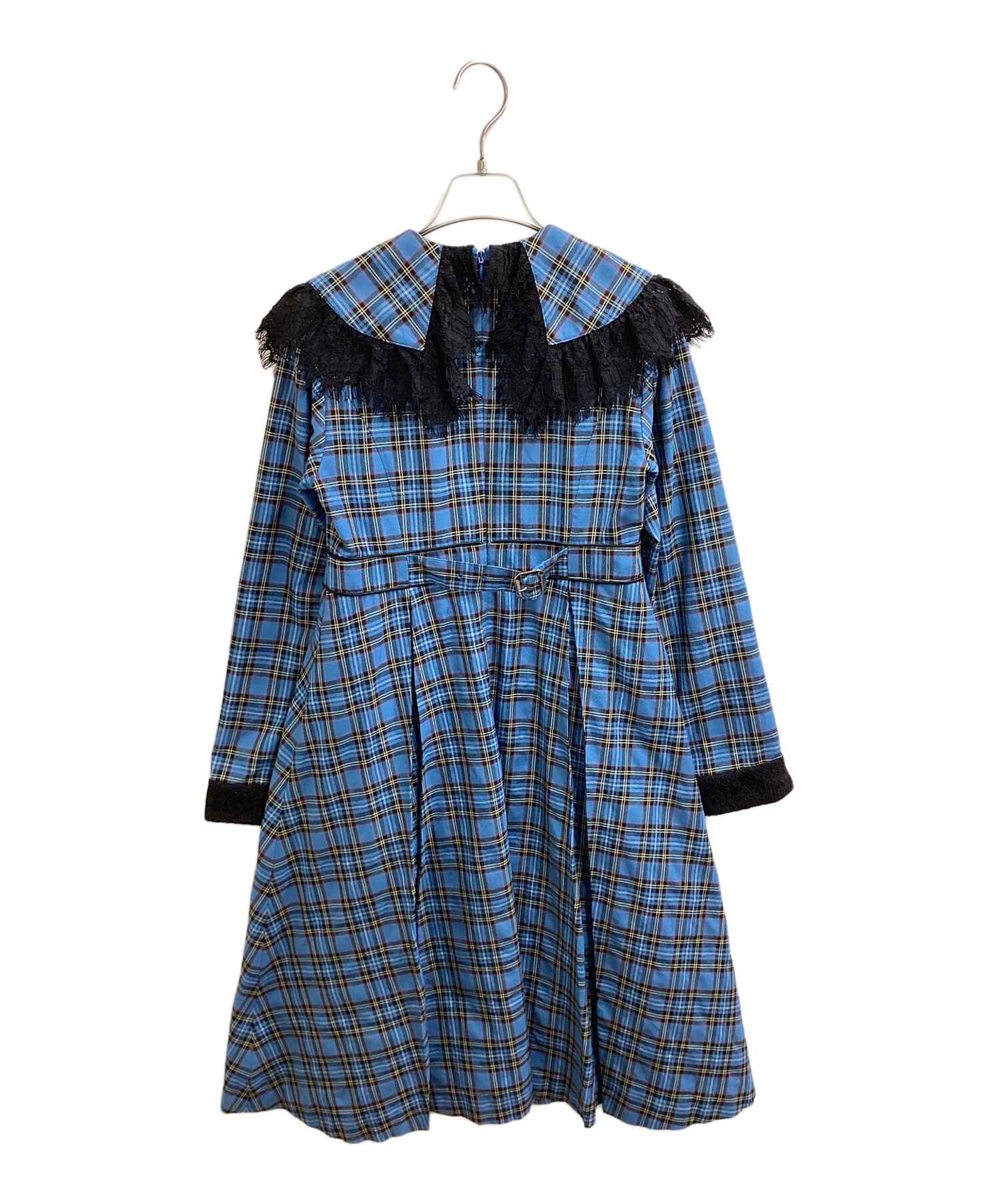 中古・古着通販】PAMEO POSE (パメオポーズ) Big Collar Plaid Dress