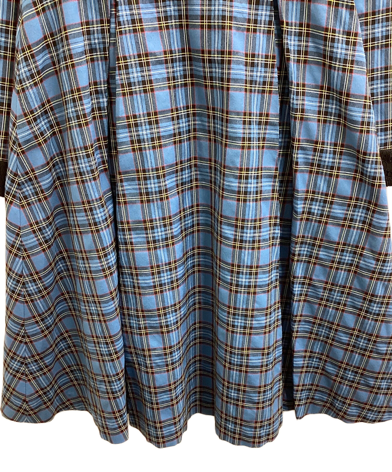 中古・古着通販】PAMEO POSE (パメオポーズ) Big Collar Plaid Dress