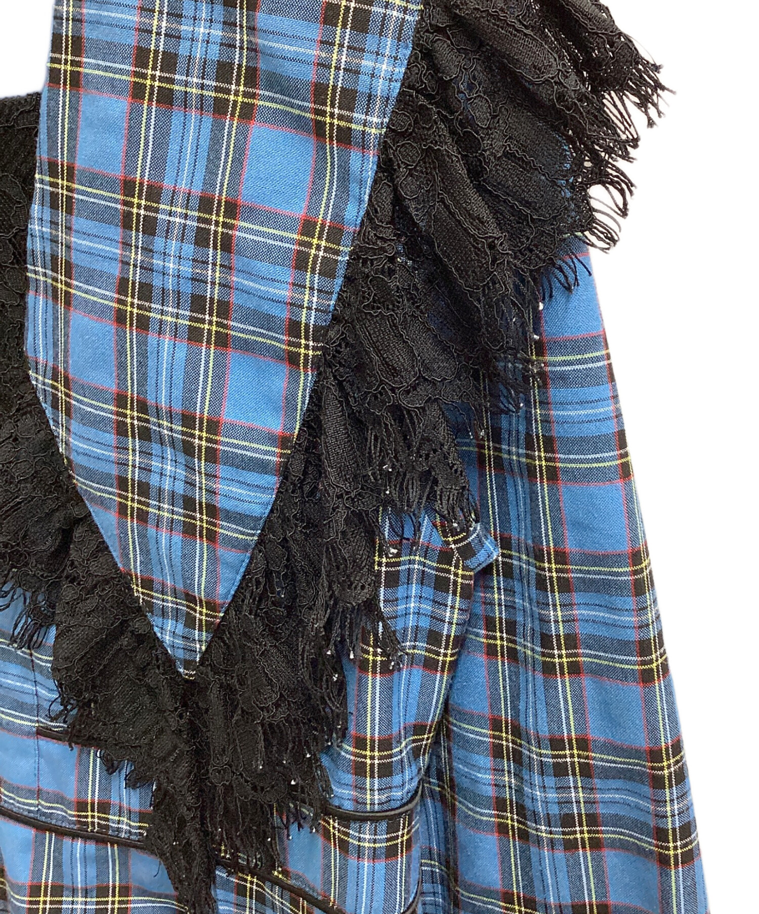 中古・古着通販】PAMEO POSE (パメオポーズ) Big Collar Plaid Dress