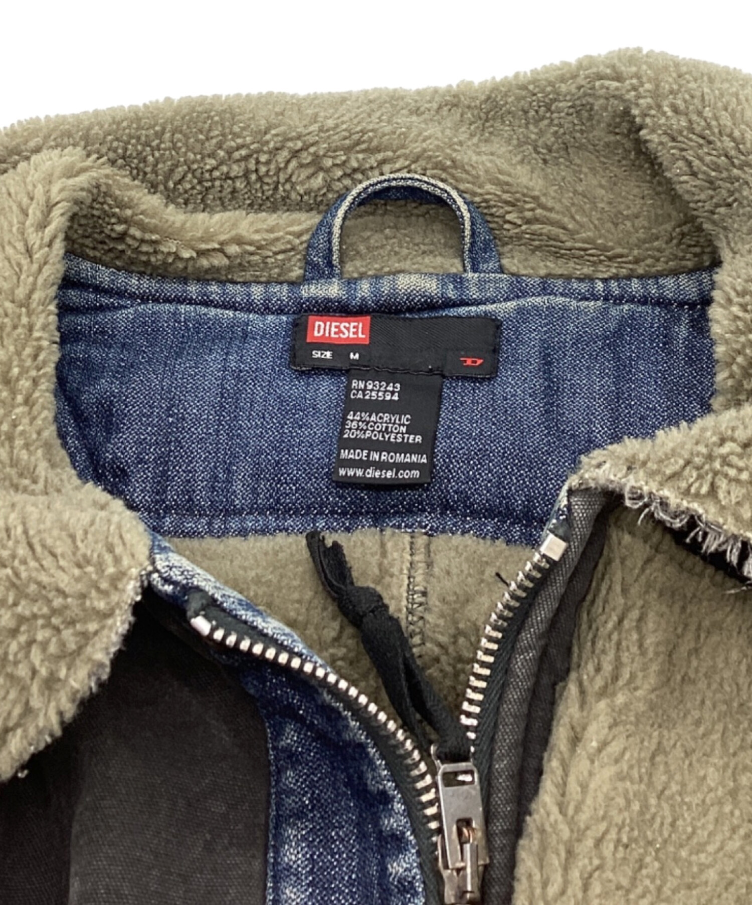 新品未使用 タグ付き DIESEL フード付き ジャケット コート パッチワーク 中古・古着通販】DIESEL (ディーゼル) 裏ボアワークコート / パッチ