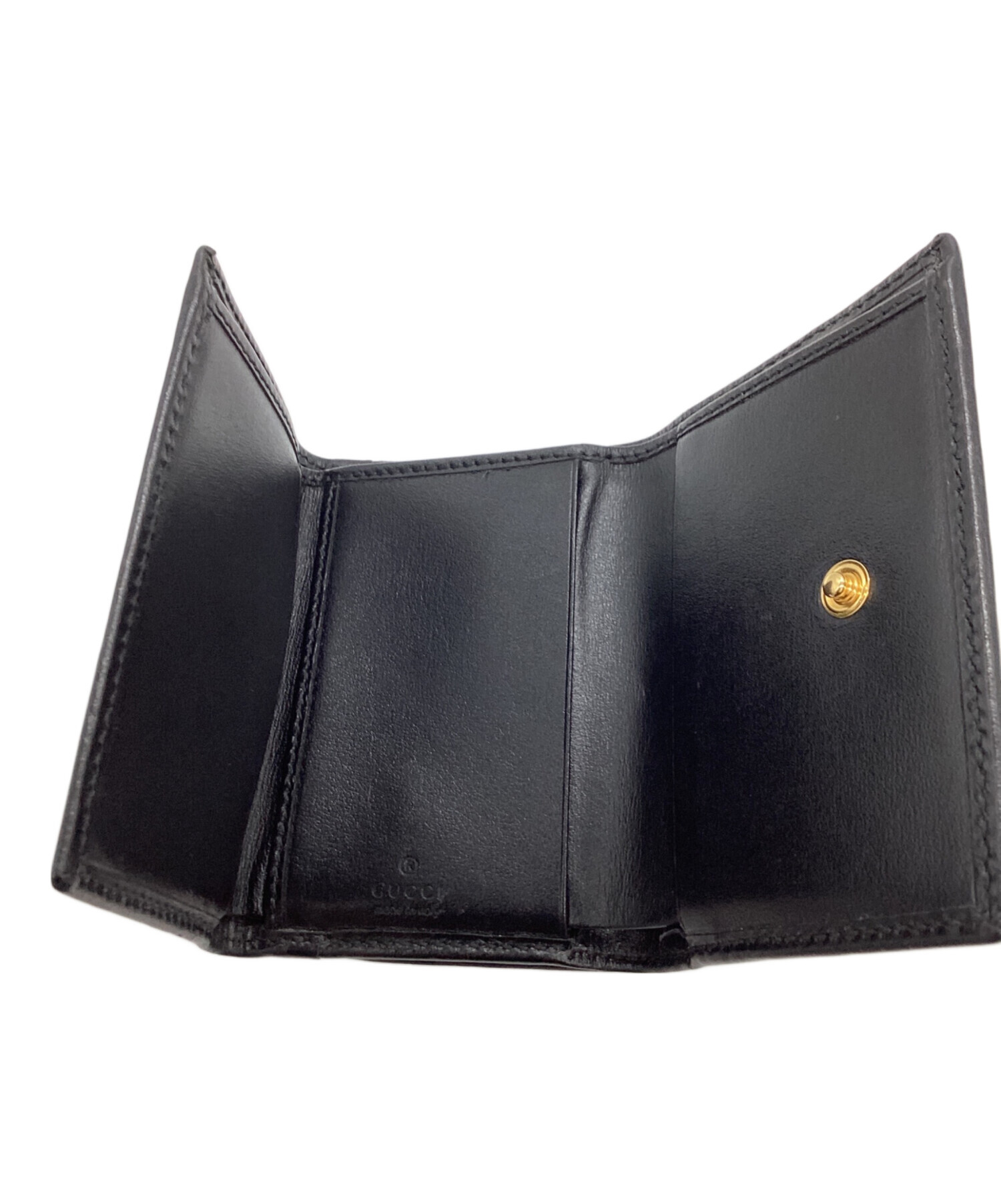 中古・古着通販】GUCCI (グッチ) Horsebit 1955 Leather Wallet Black