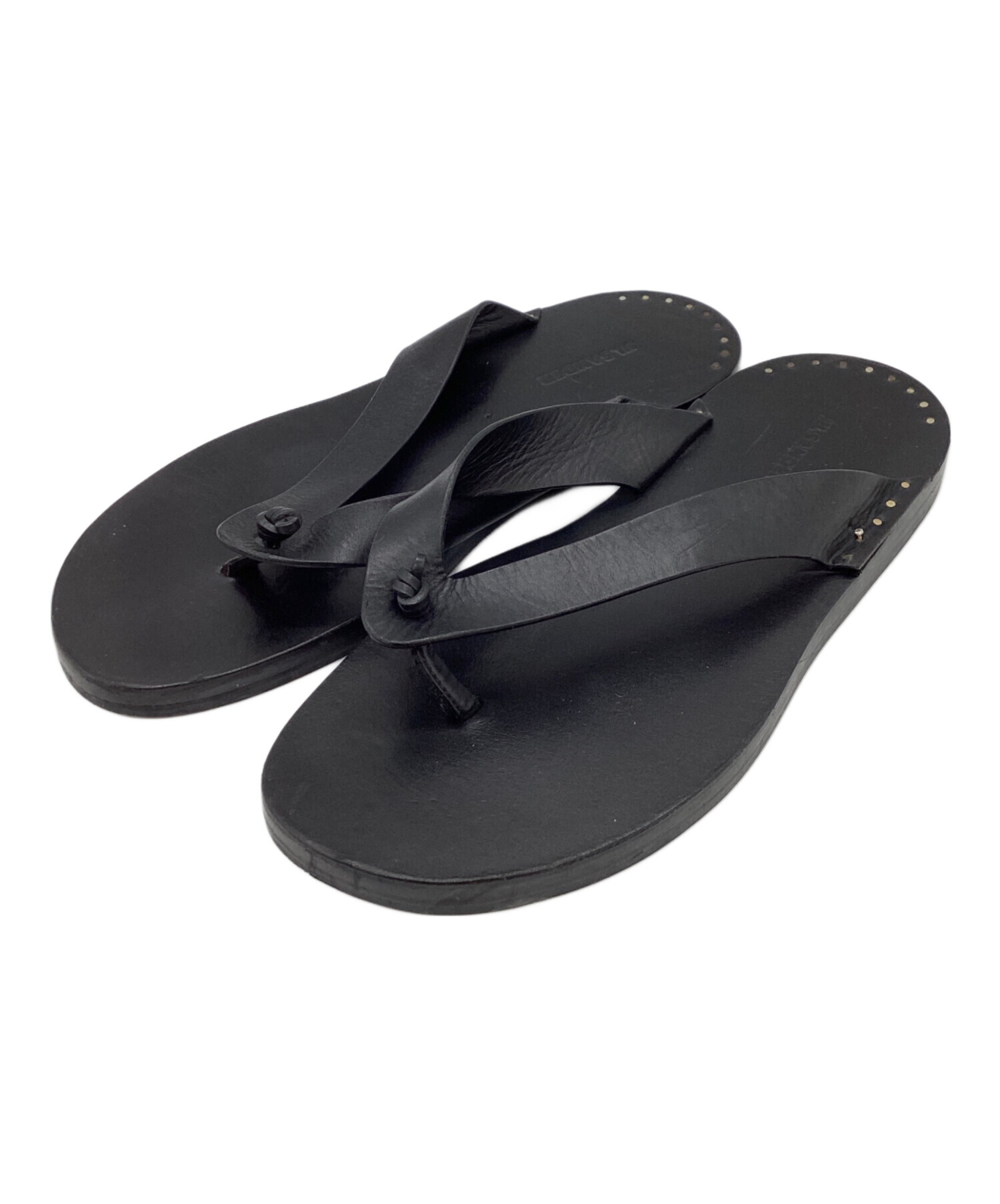 中古・古着通販】JIL SANDER (ジルサンダー) サンダル ブラック サイズ