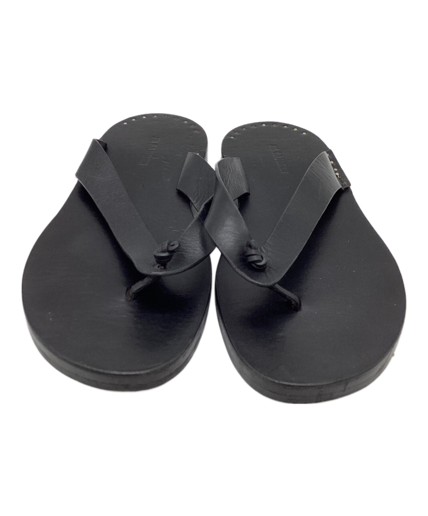 中古・古着通販】JIL SANDER (ジルサンダー) サンダル ブラック サイズ 