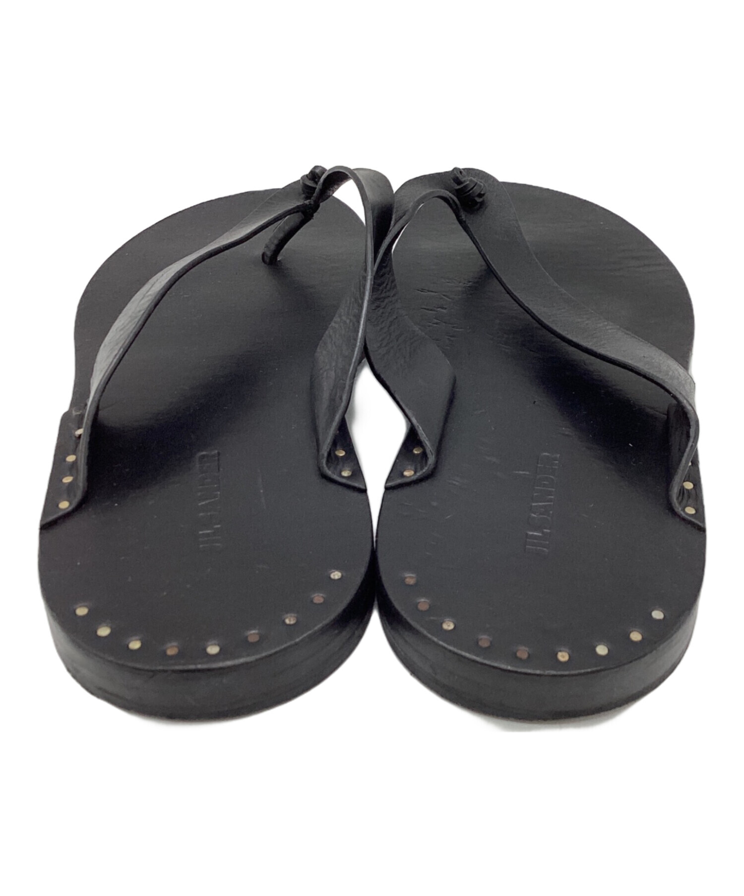 中古・古着通販】JIL SANDER (ジルサンダー) サンダル ブラック サイズ