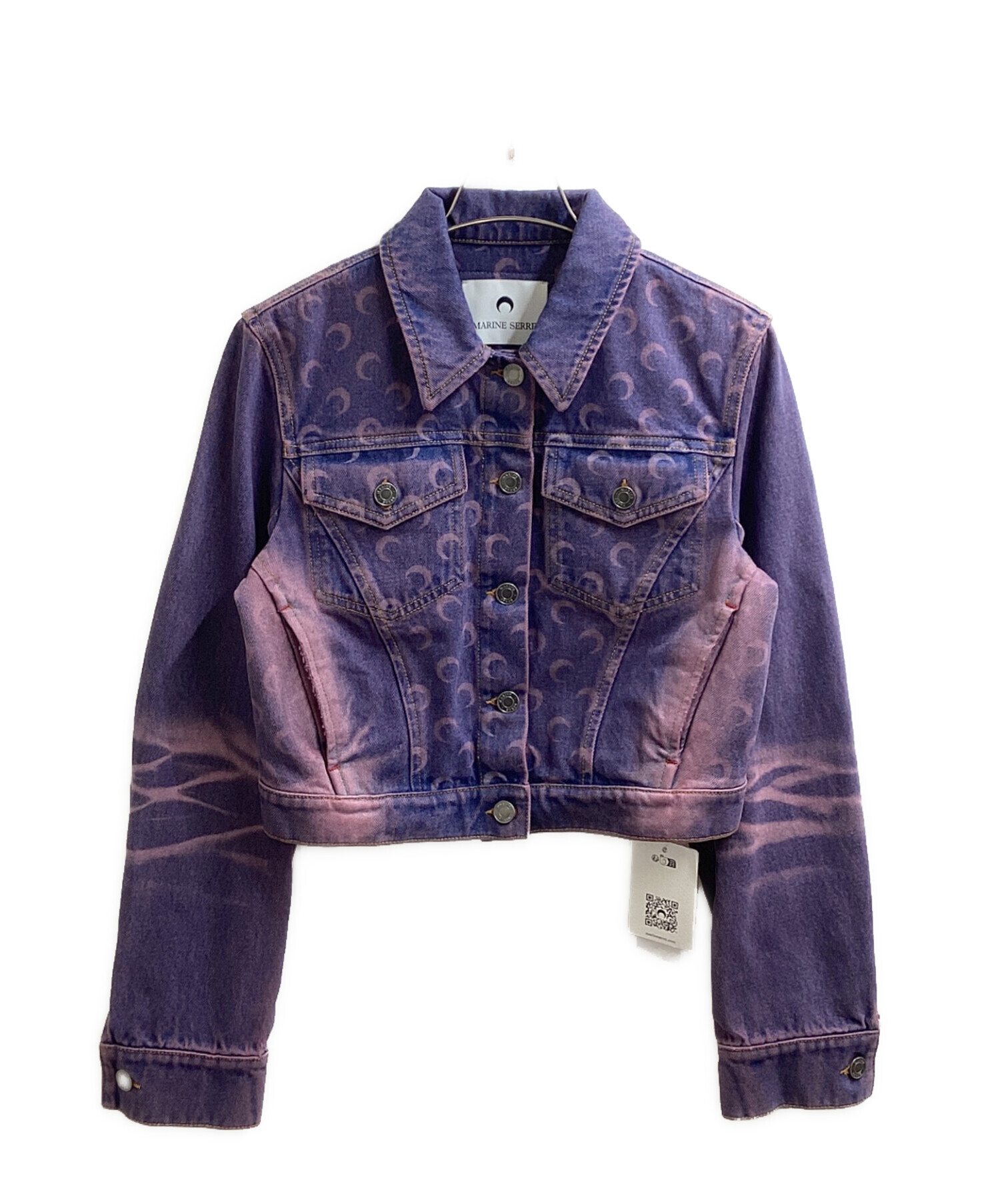 中古・古着通販】marine serre (マリーンセル) MAIN-MOON LASER DENIM