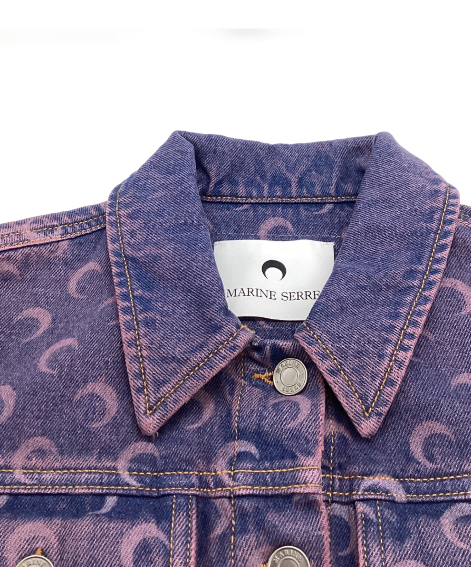 中古・古着通販】marine serre (マリーンセル) MAIN-MOON LASER DENIM