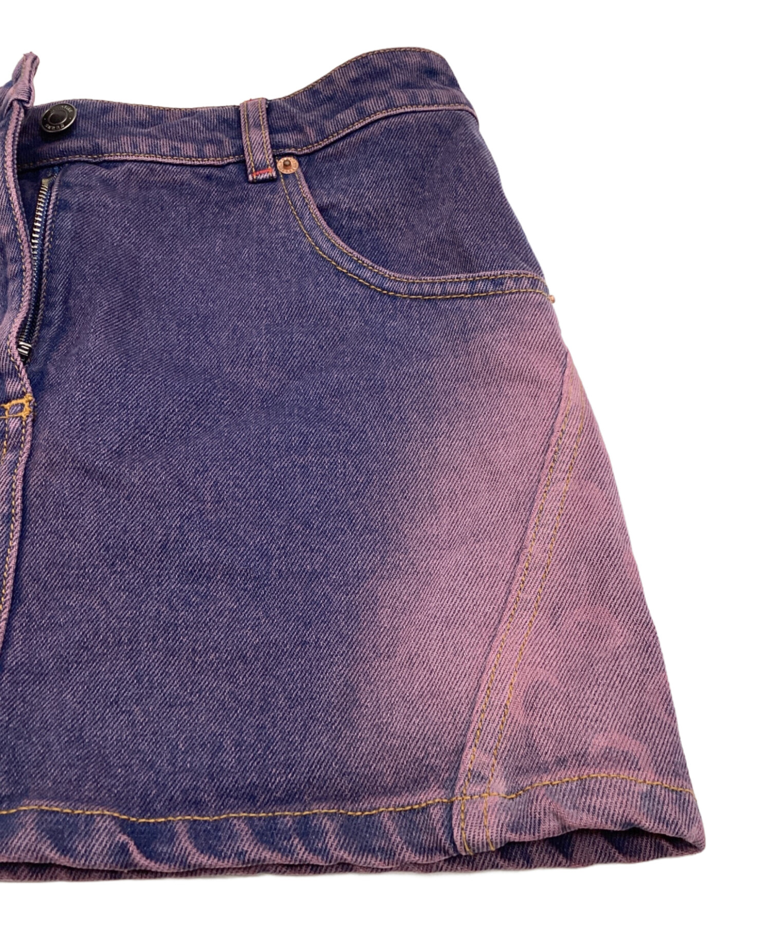 中古・古着通販】marine serre (マリーンセル) MOON LASER DENIM MINI