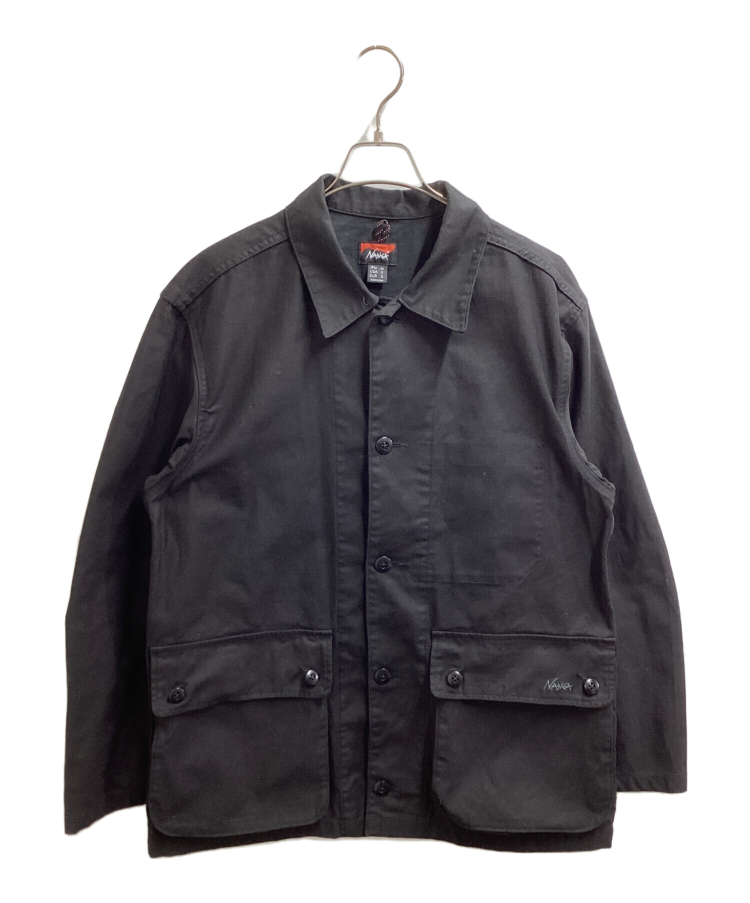 NANGA / BACK SATIN COVERALL/XL/コットン/BLK/N2520-1P081A 中古・古着通販】NANGA (ナンガ) BACK SATIN COVERALL / バックサテン
