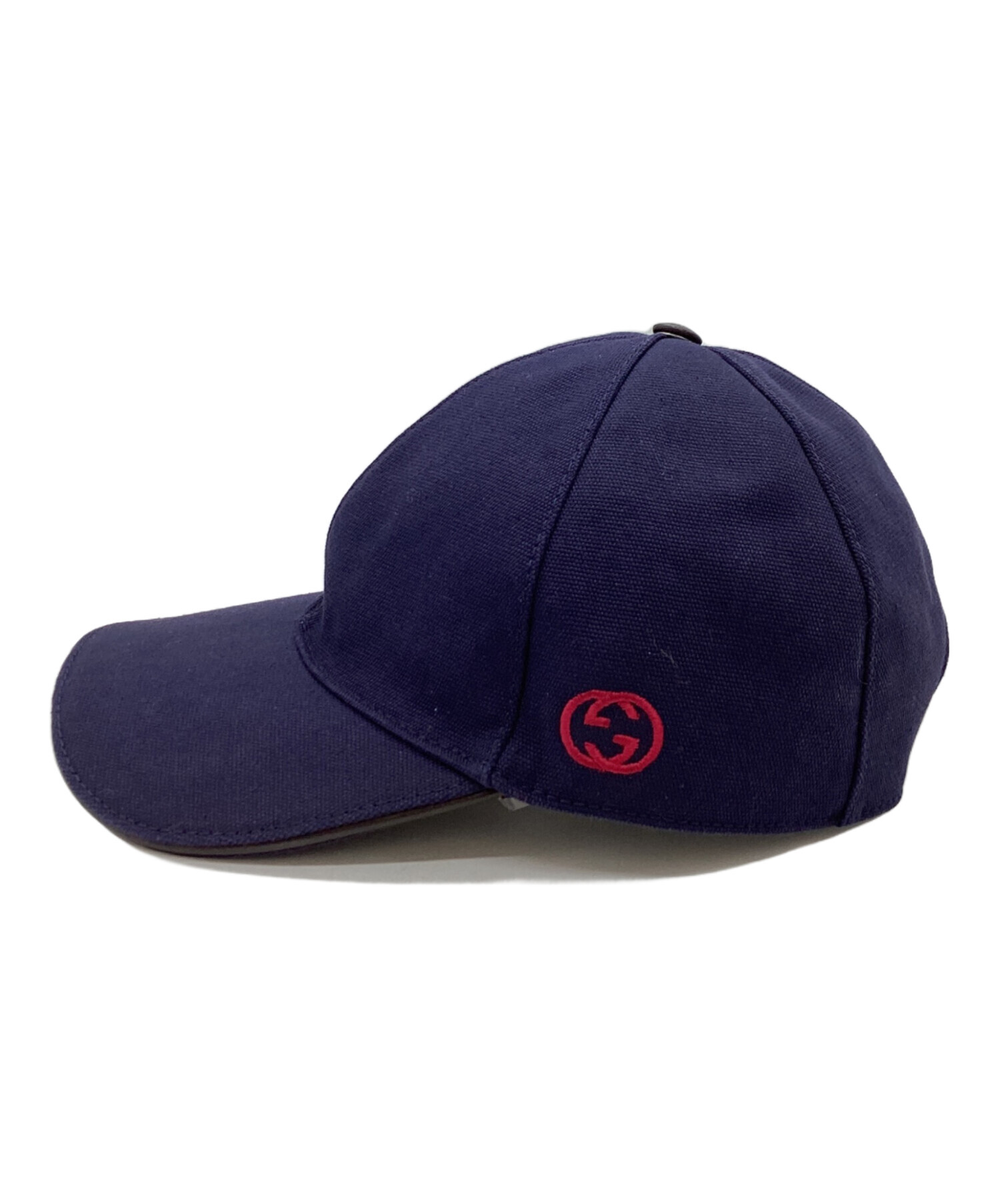 中古・古着通販】GUCCI (グッチ) Interlocking GG Logo Cap Navy